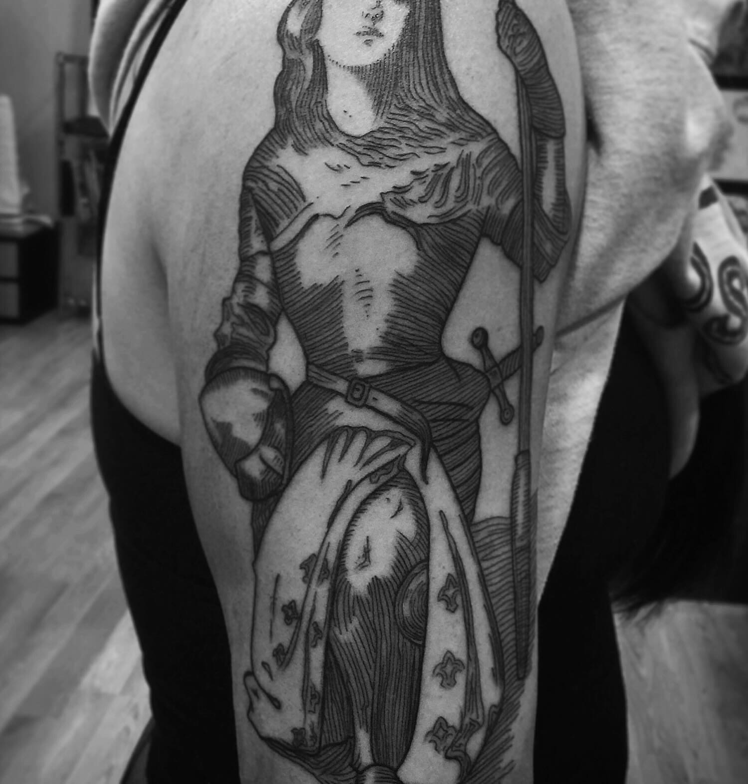 Tattoo by @mattbagodonuts — black_and_grey, realism