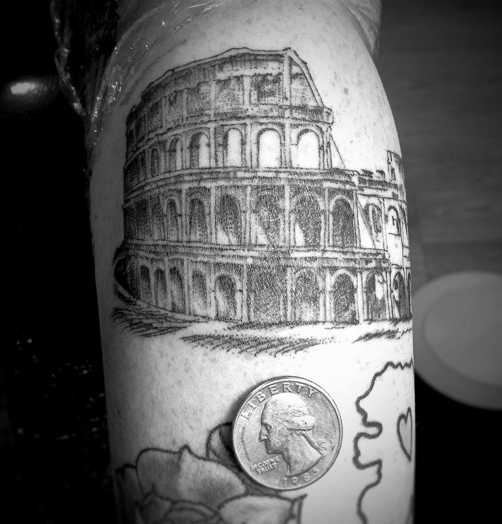 Tattoo by @mattbagodonuts — black_and_grey, realism