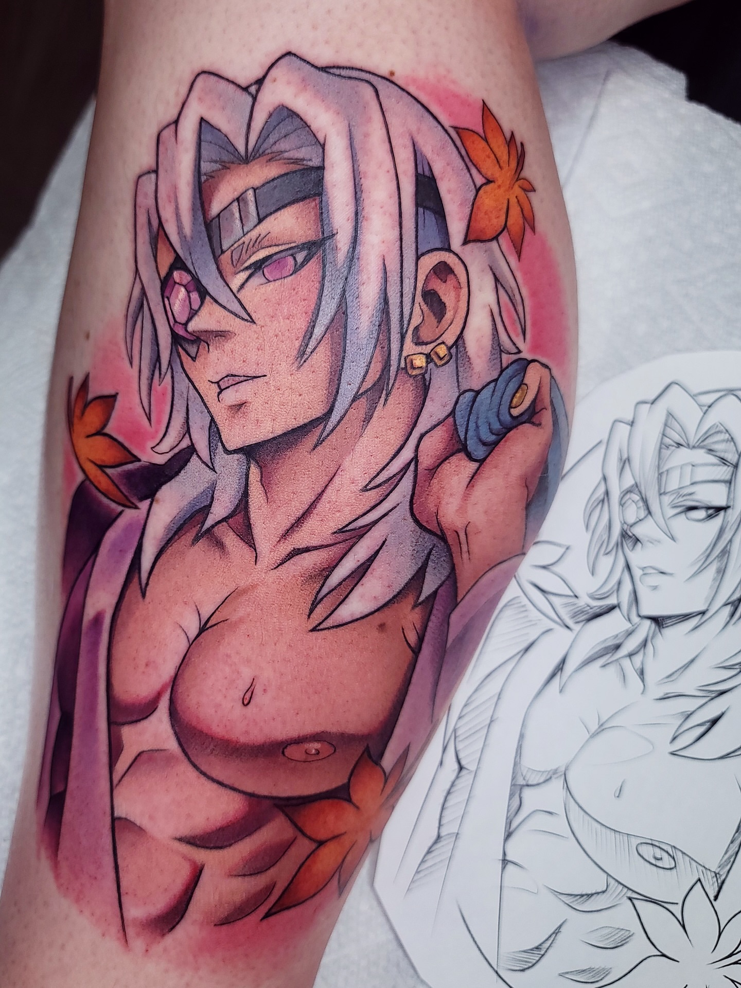 Tattoo by @scarpo — anime