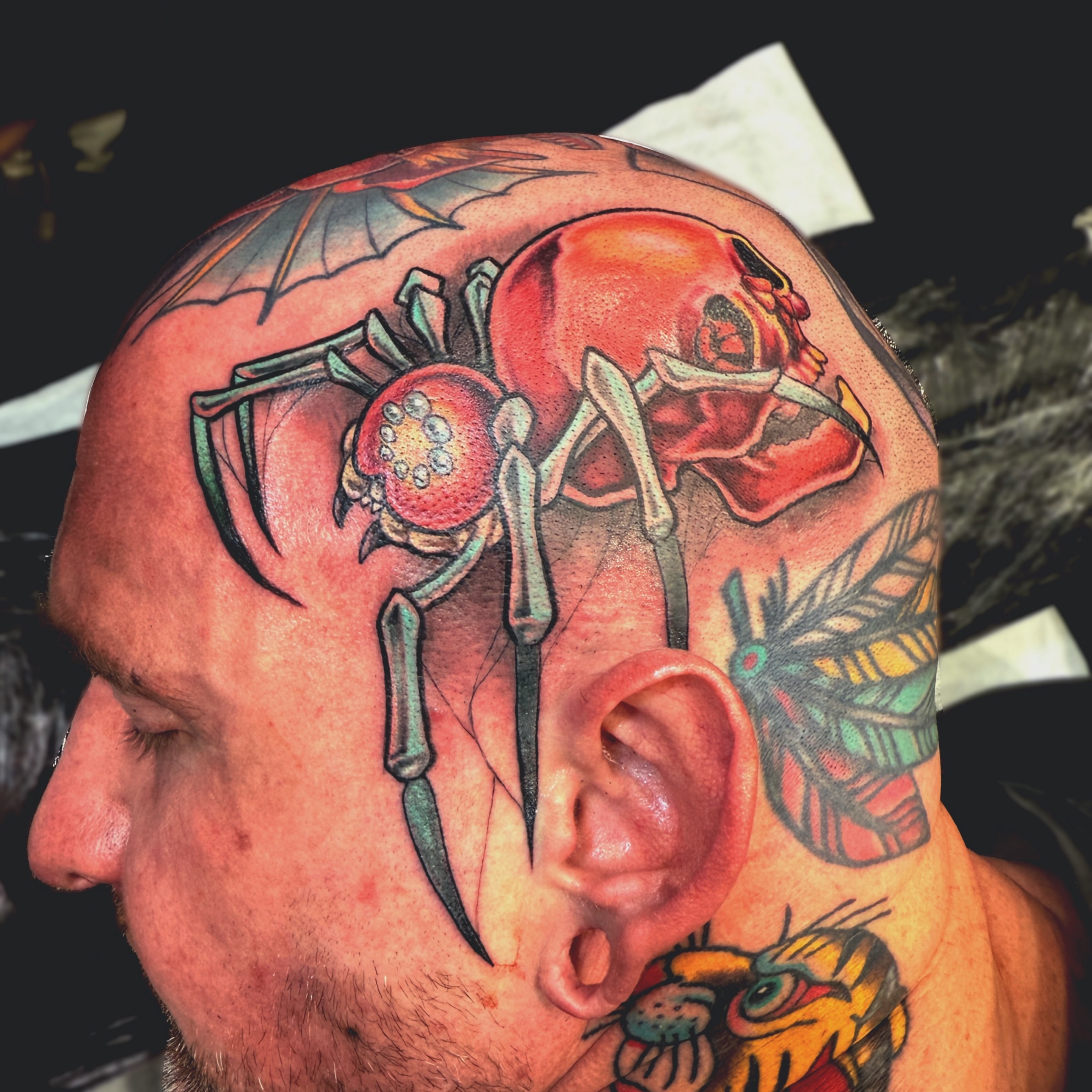 Tattoo by @kuntrevolution — american_traditional, dotwork