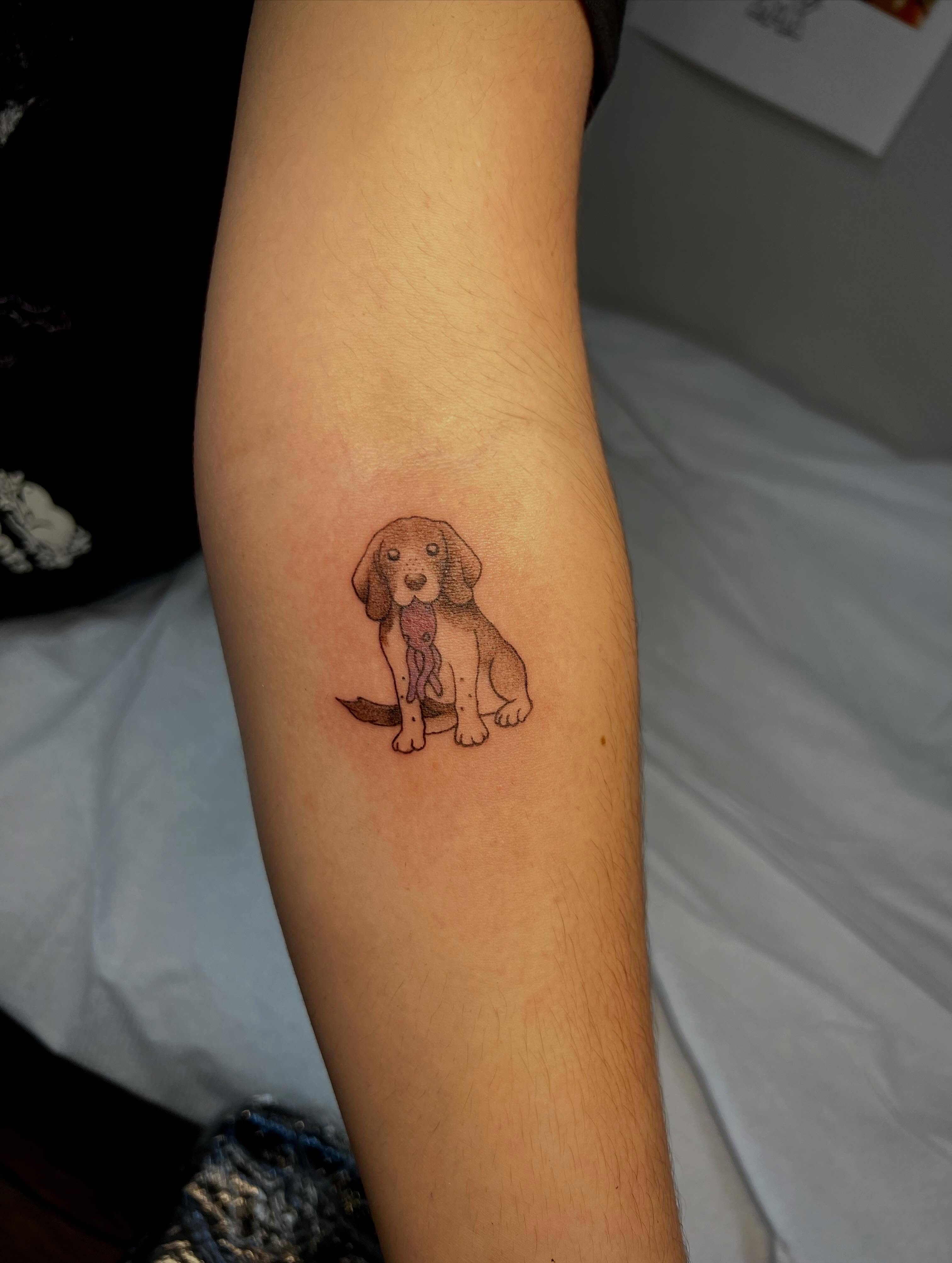 Tattoo by @artbymuggs — dotwork