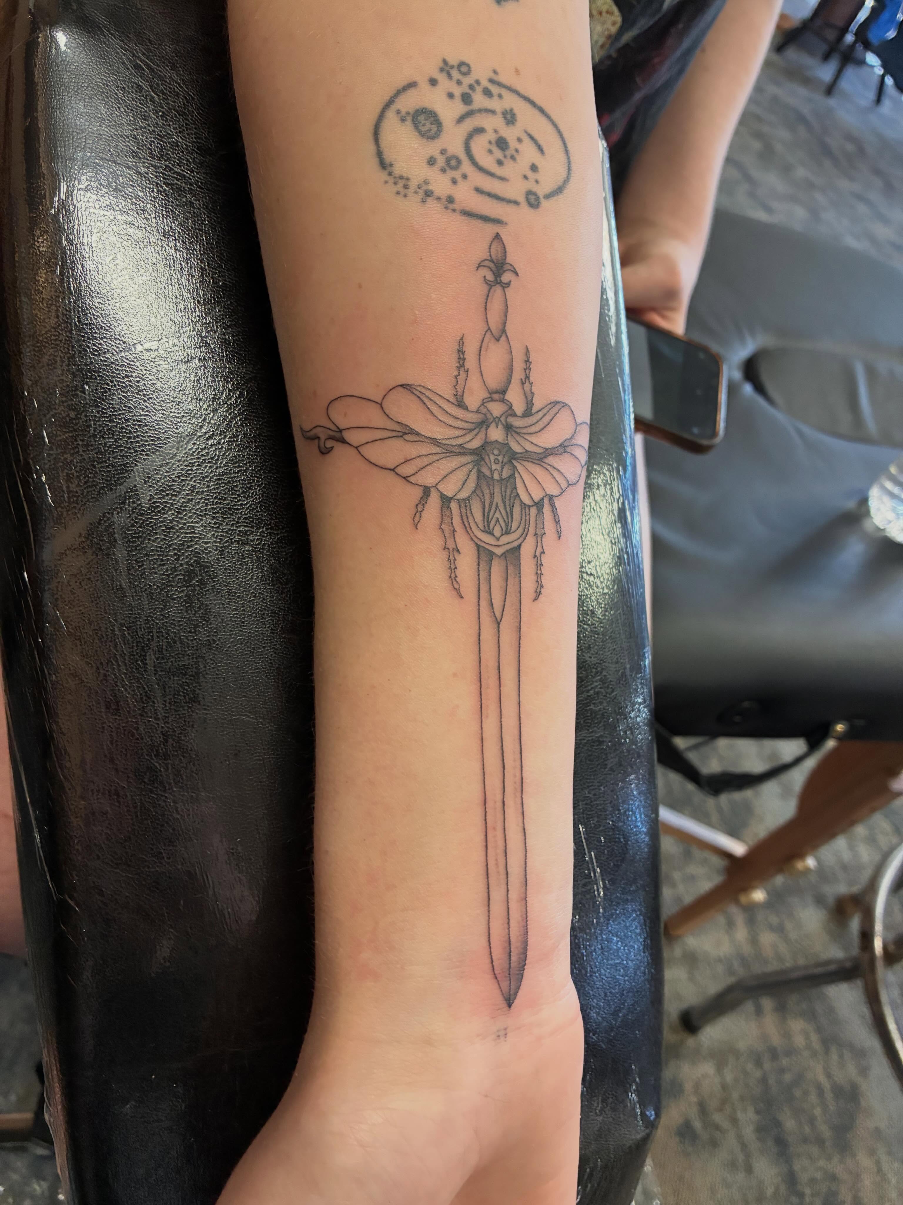 Tattoo by @tattoos.by.julie — black_and_grey