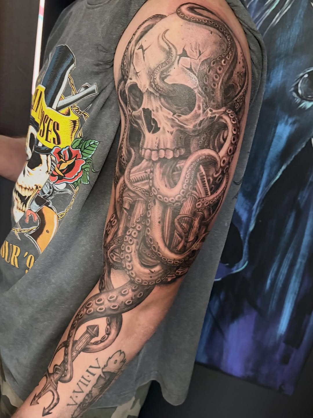 Tattoo by @inkbykg — black_and_grey, realism