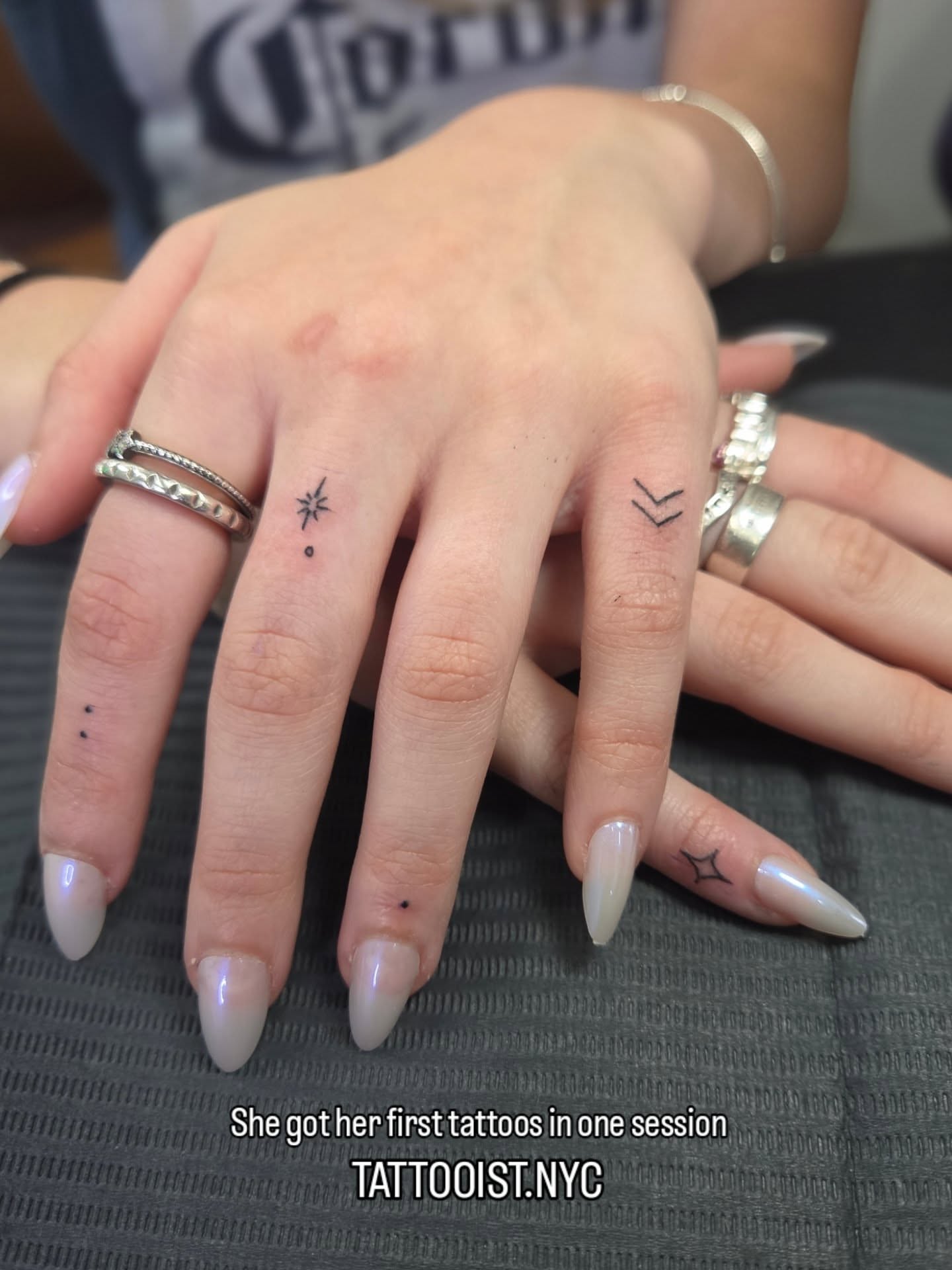 Tattoo by @tattooist.nyc — dotwork, geometric