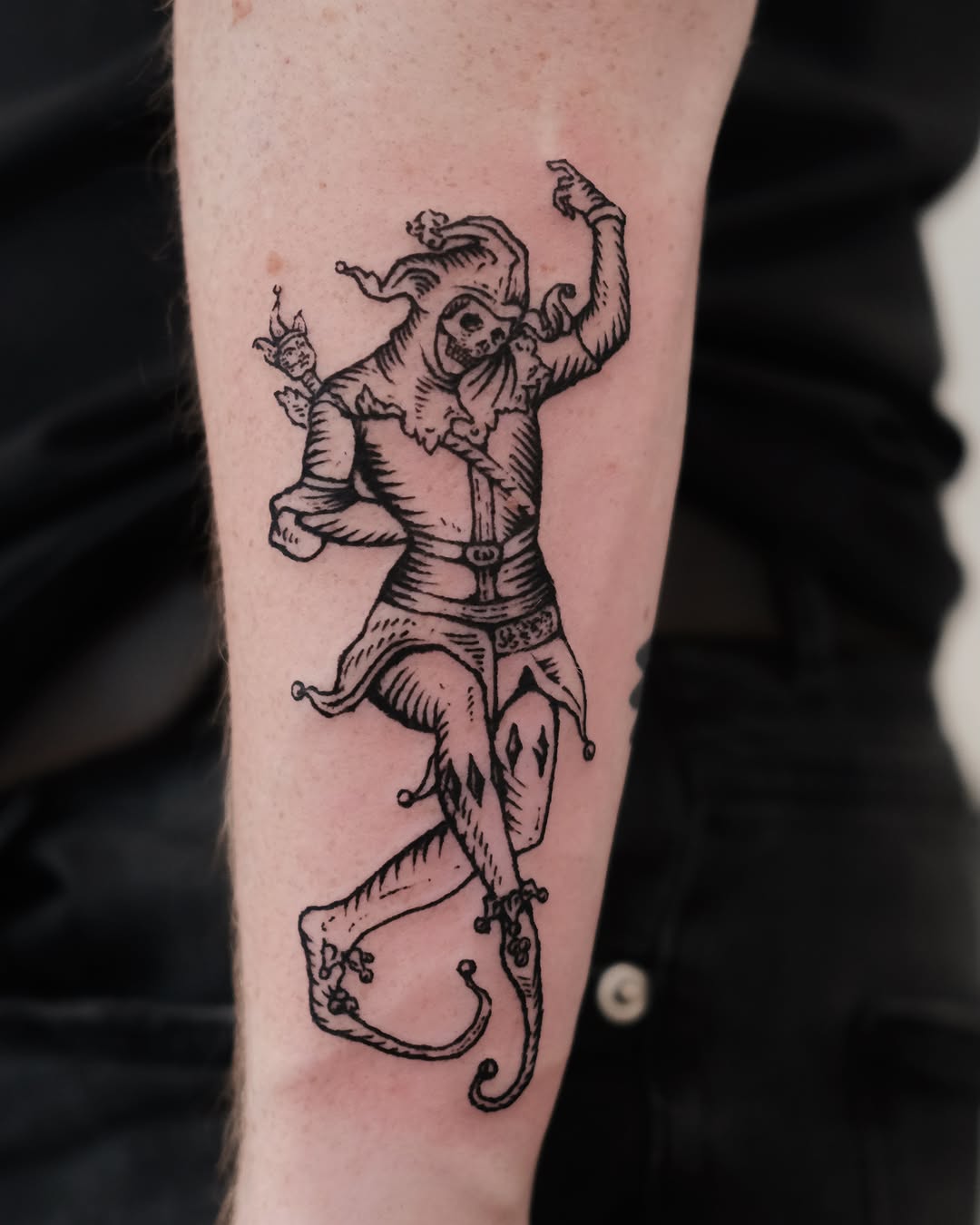 Tattoo by @florawoodcut — illustrative, black_and_grey