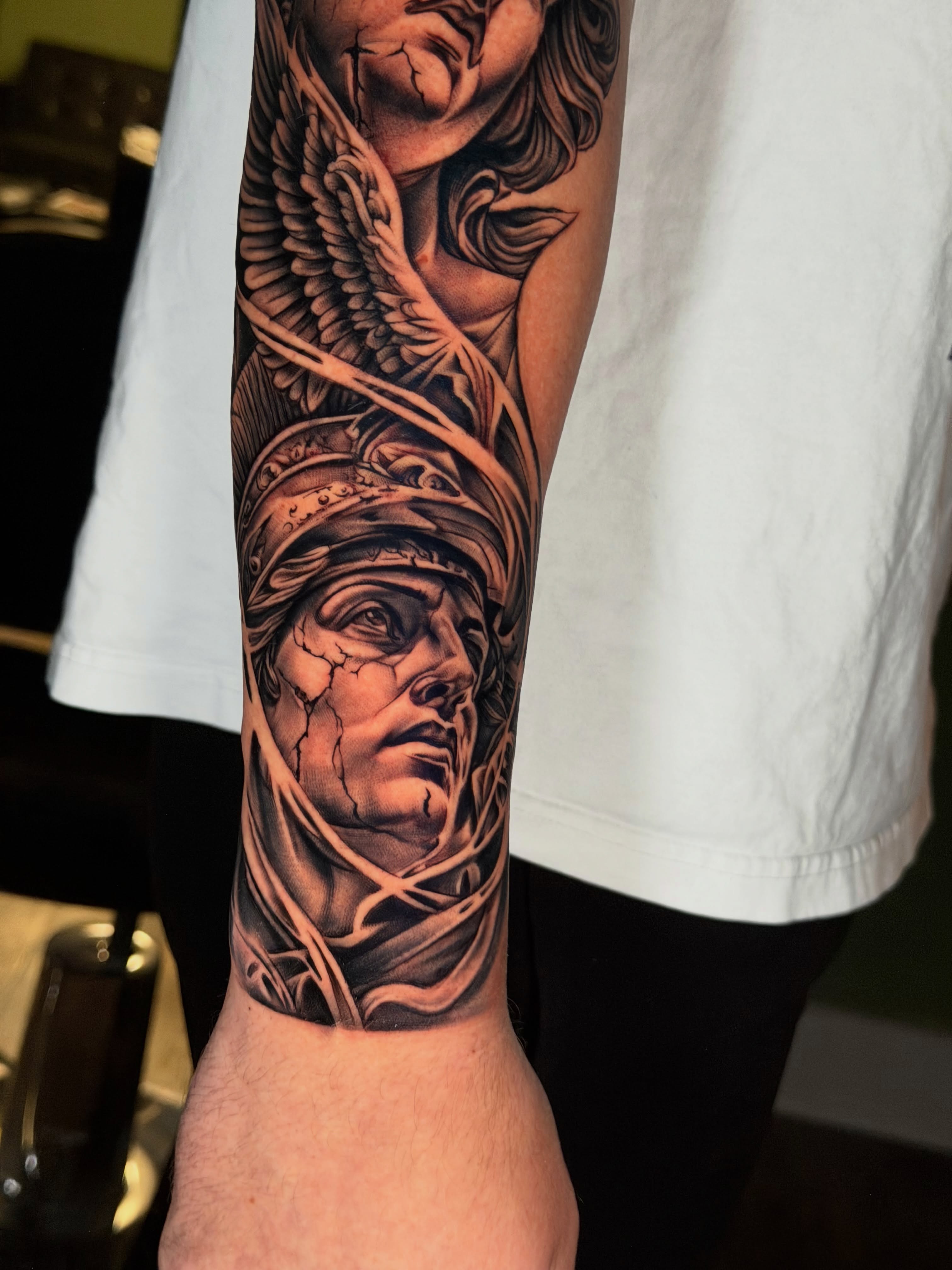 Tattoo by @tattooray — realism, dark_realism