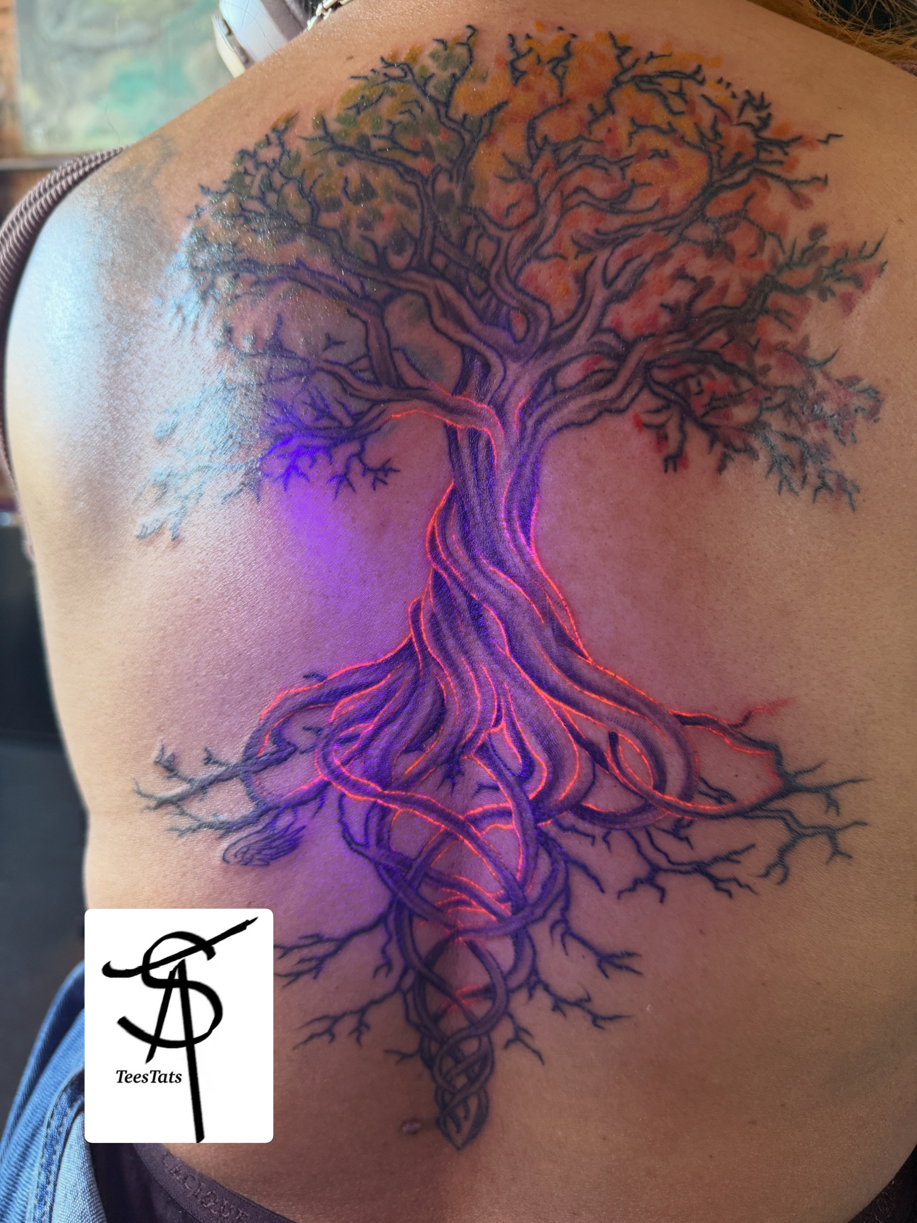 Tattoo by @tatte3_ — dotwork, realism