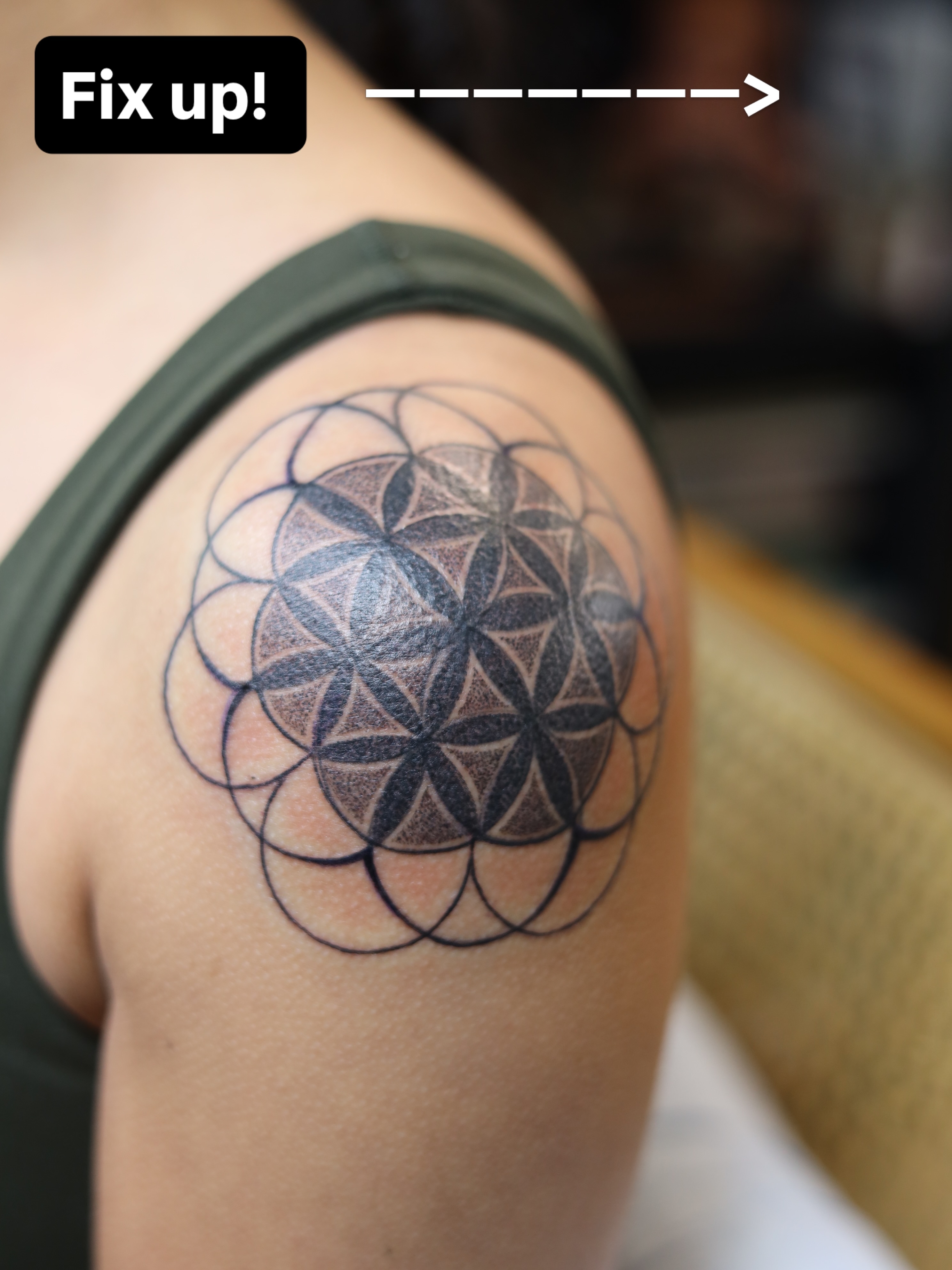 Tattoo by @ortiztattoos — geometric