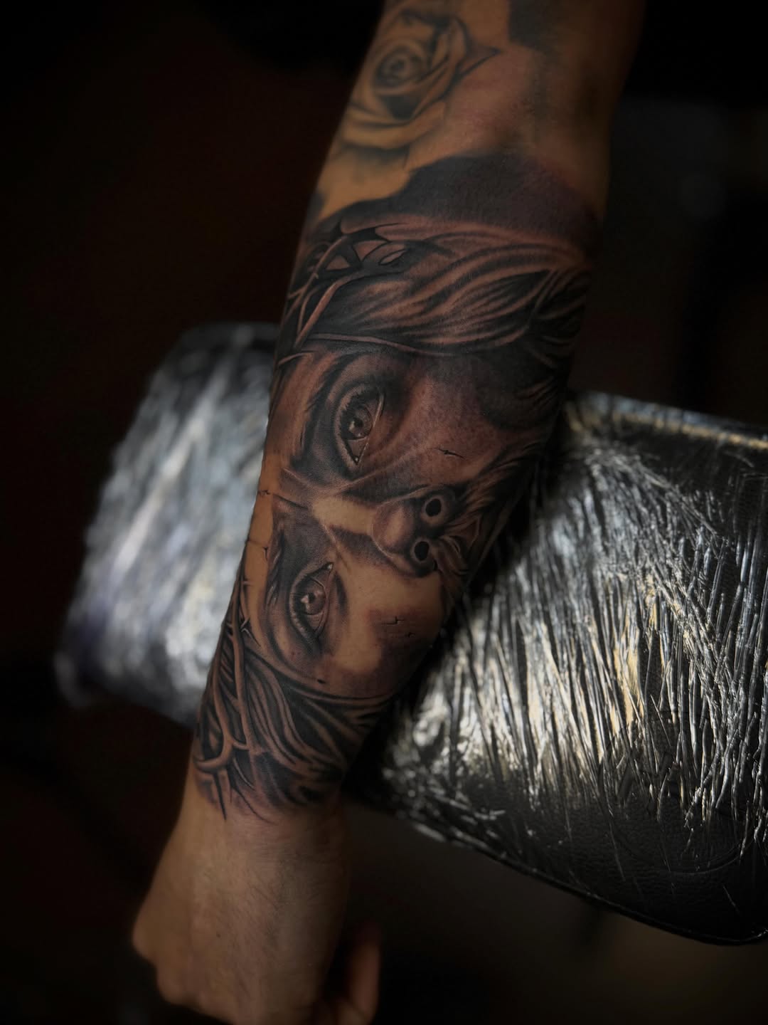 Tattoo by @mcglonetattoos — realism, black_and_grey