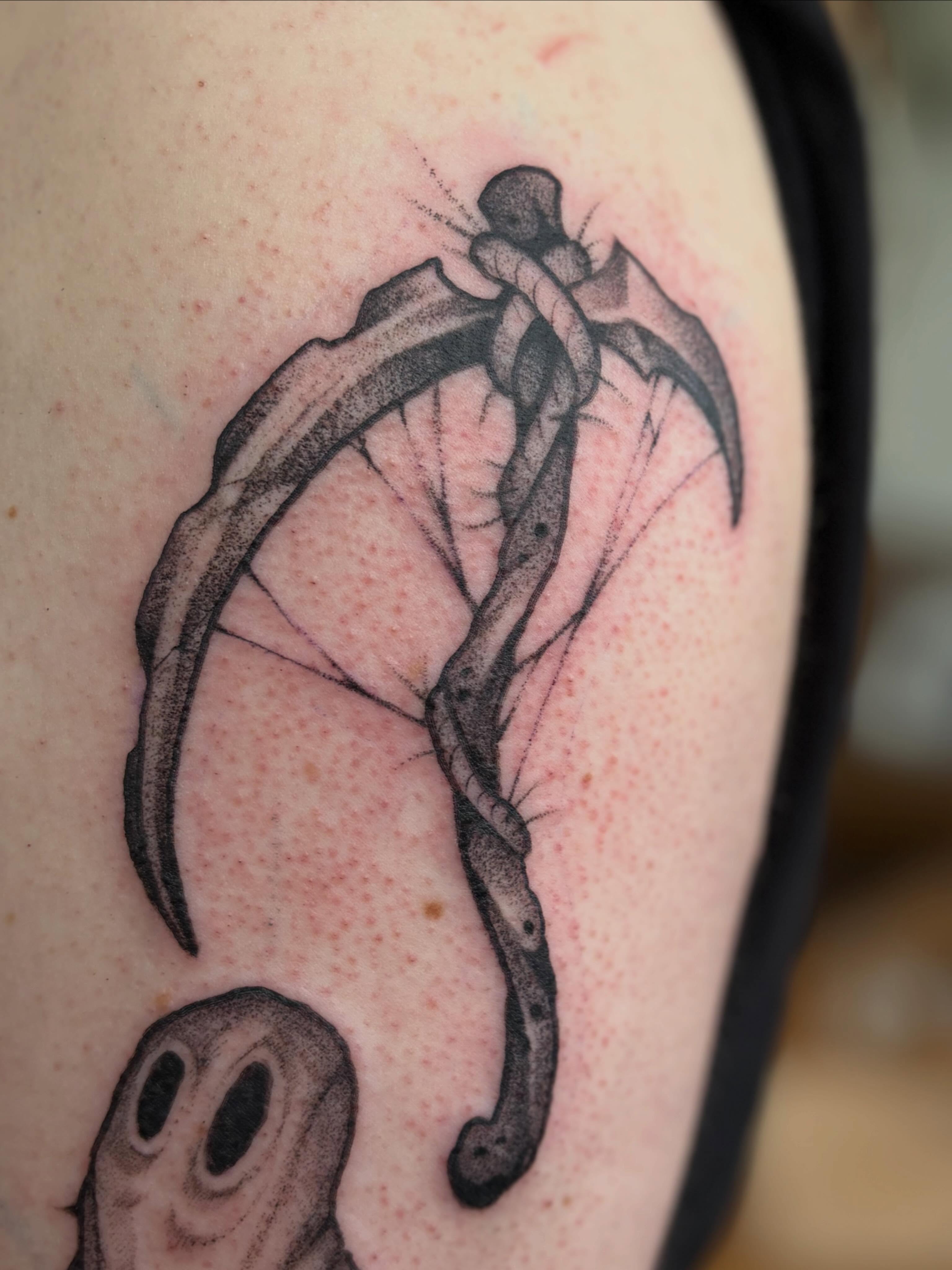 Tattoo by @seanbaldwintattoos — black_and_grey