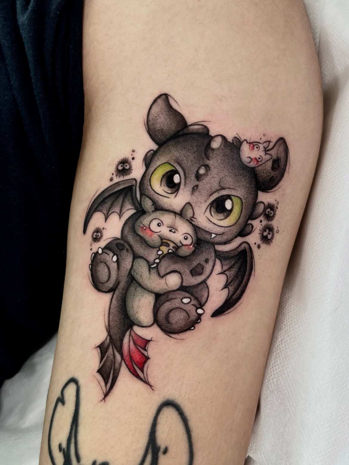 Tattoo by @neonghae_tattoo — dotwork, realism