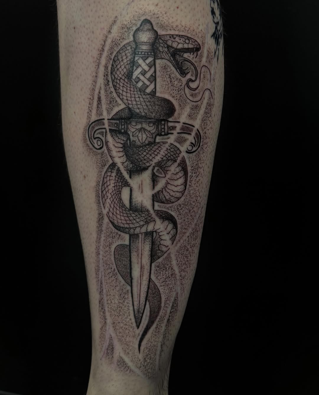 Tattoo by @sebastianinkk — dotwork