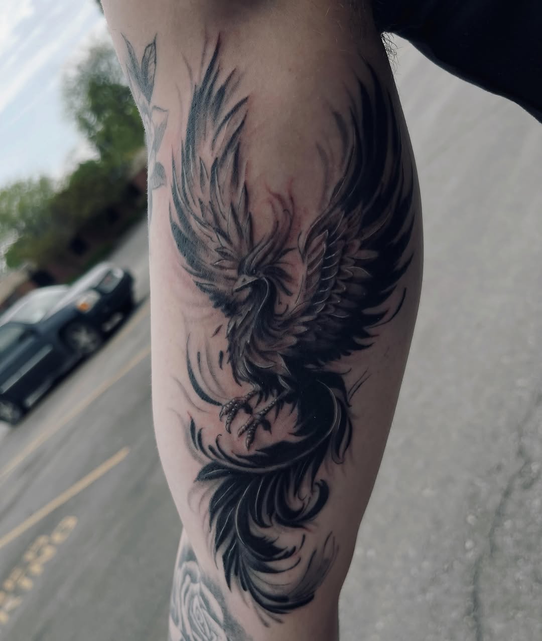 Tattoo by @illestgorilla — black_and_grey, realism