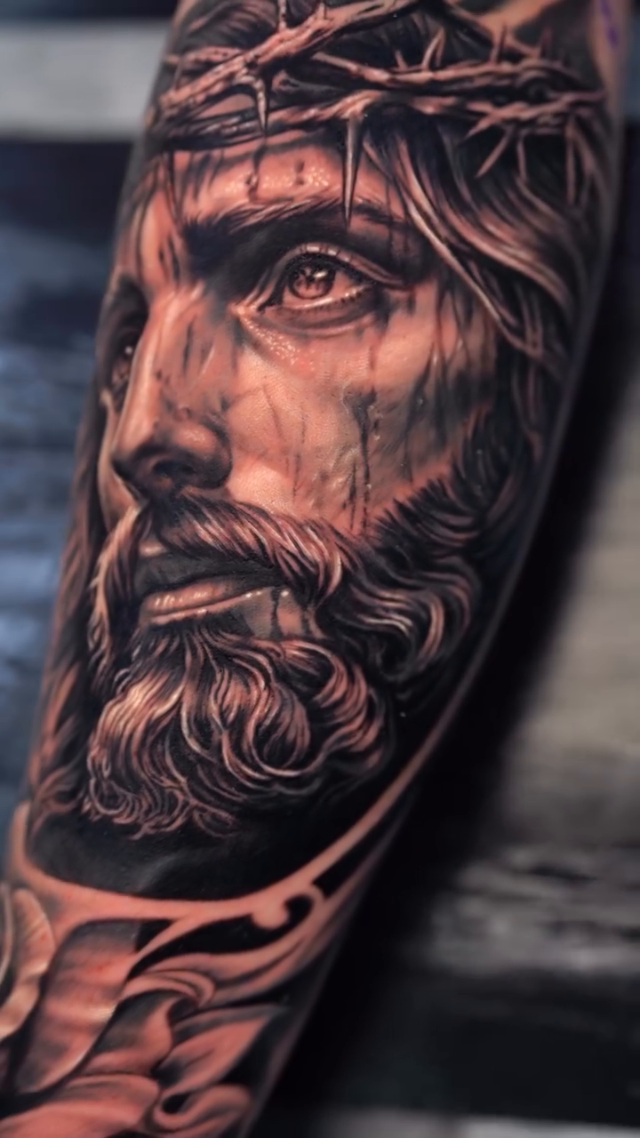 Tattoo by @tattoos_by_junior — realism, black_and_grey
