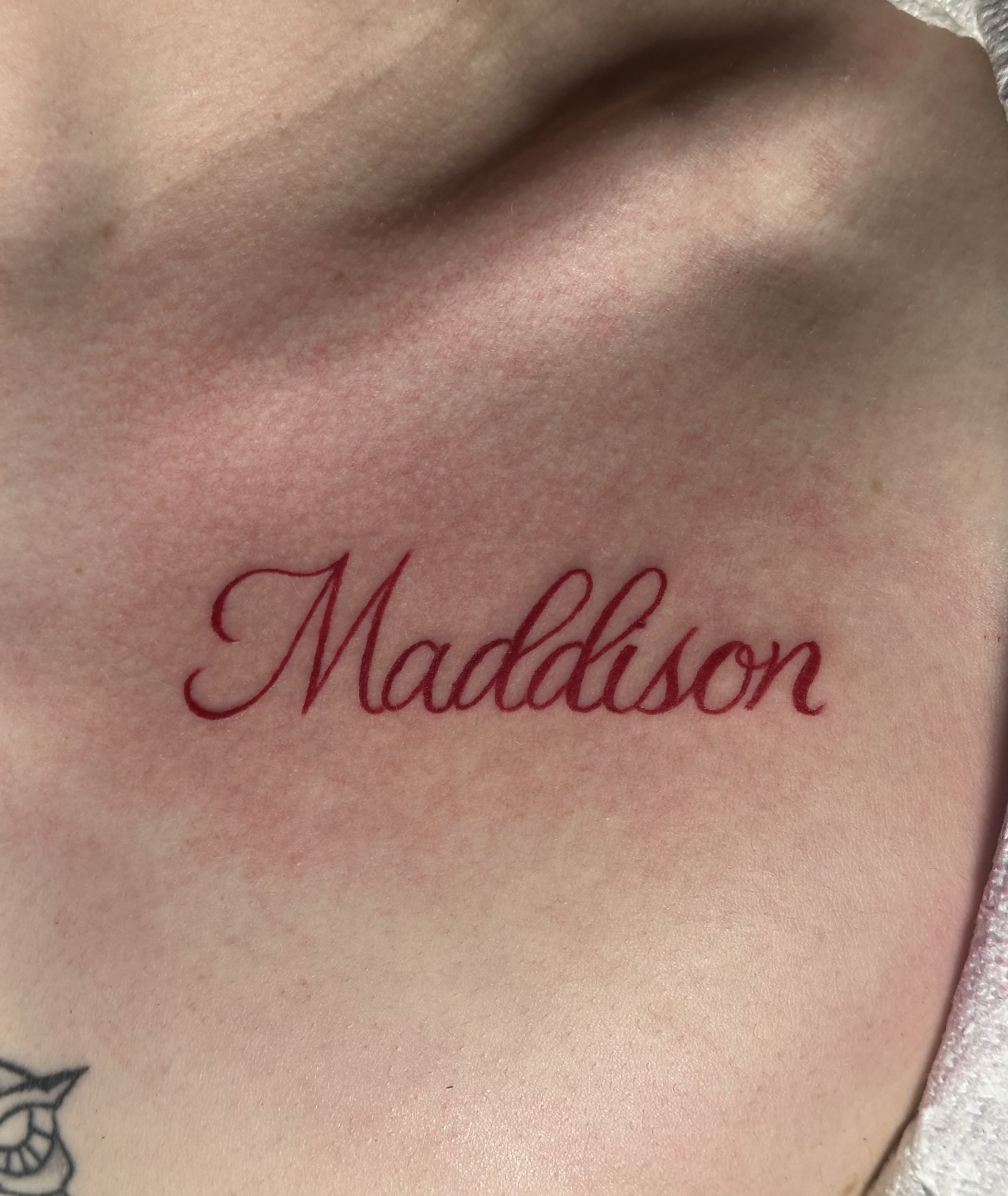 Tattoo by @gabby_la_piercer — lettering_script