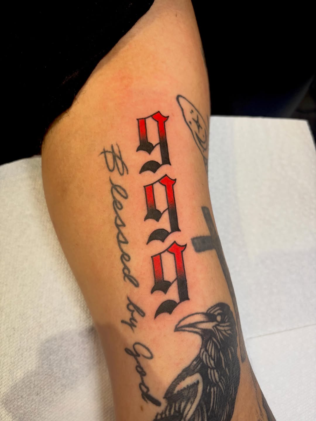Tattoo by @tattoosbytexas — lettering_script