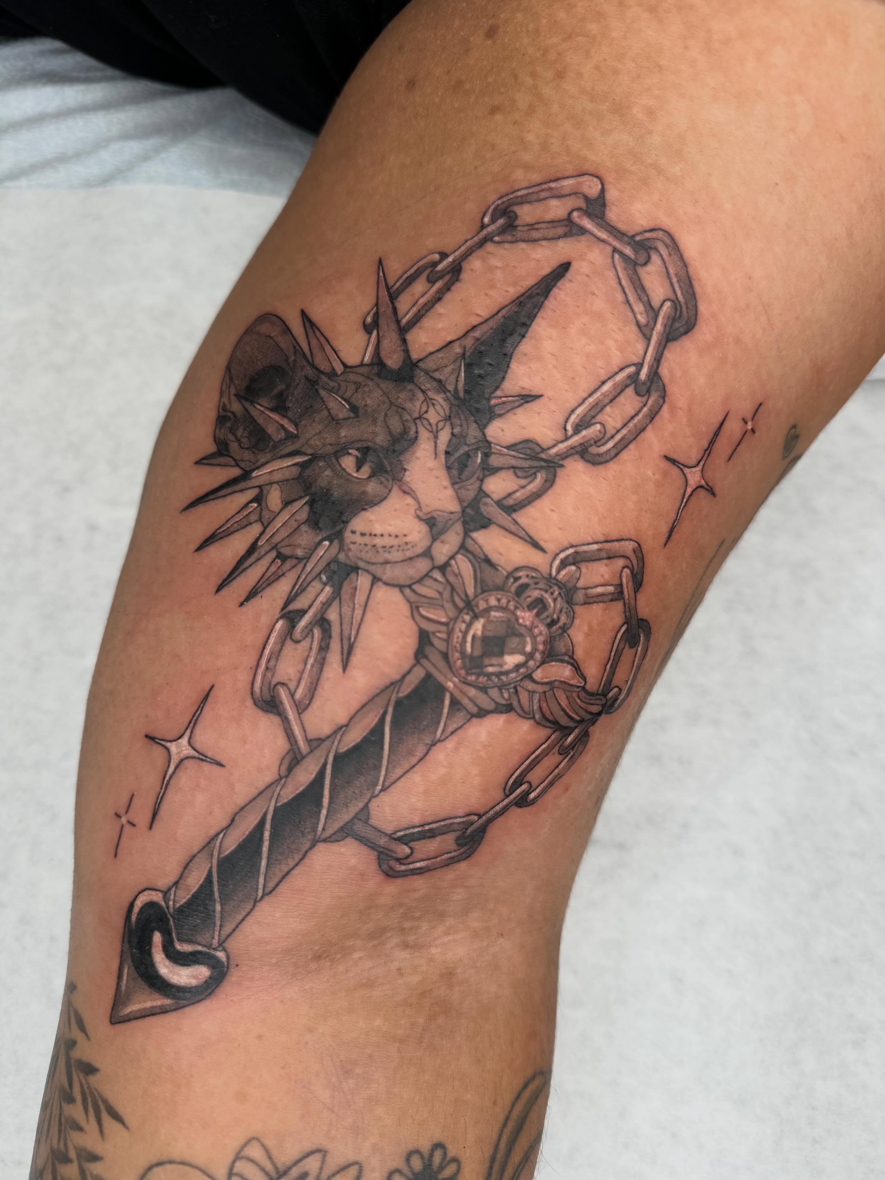 Tattoo by @emkriegart — black_and_grey, realism
