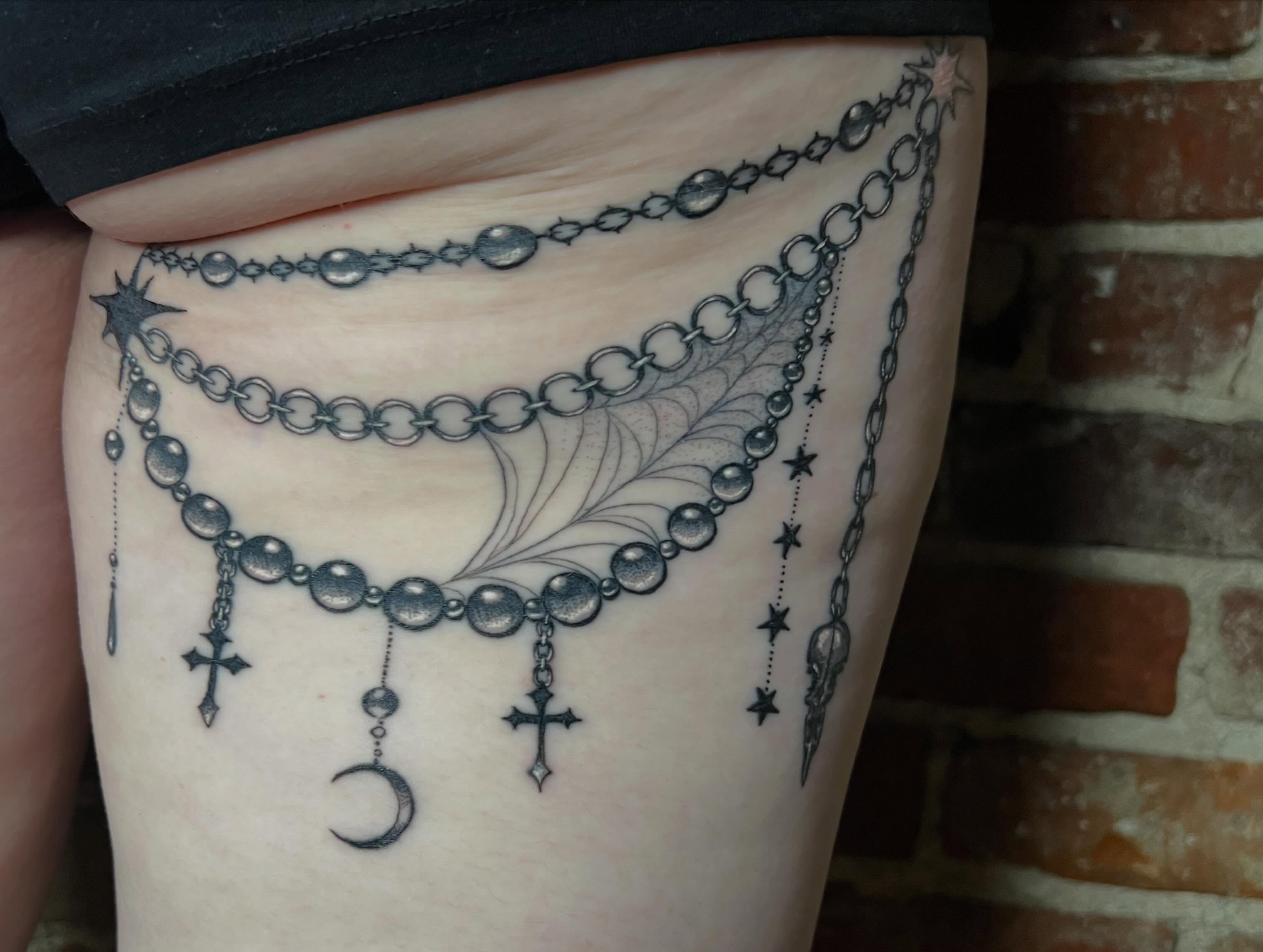 Tattoo by @tallartist — black_and_grey