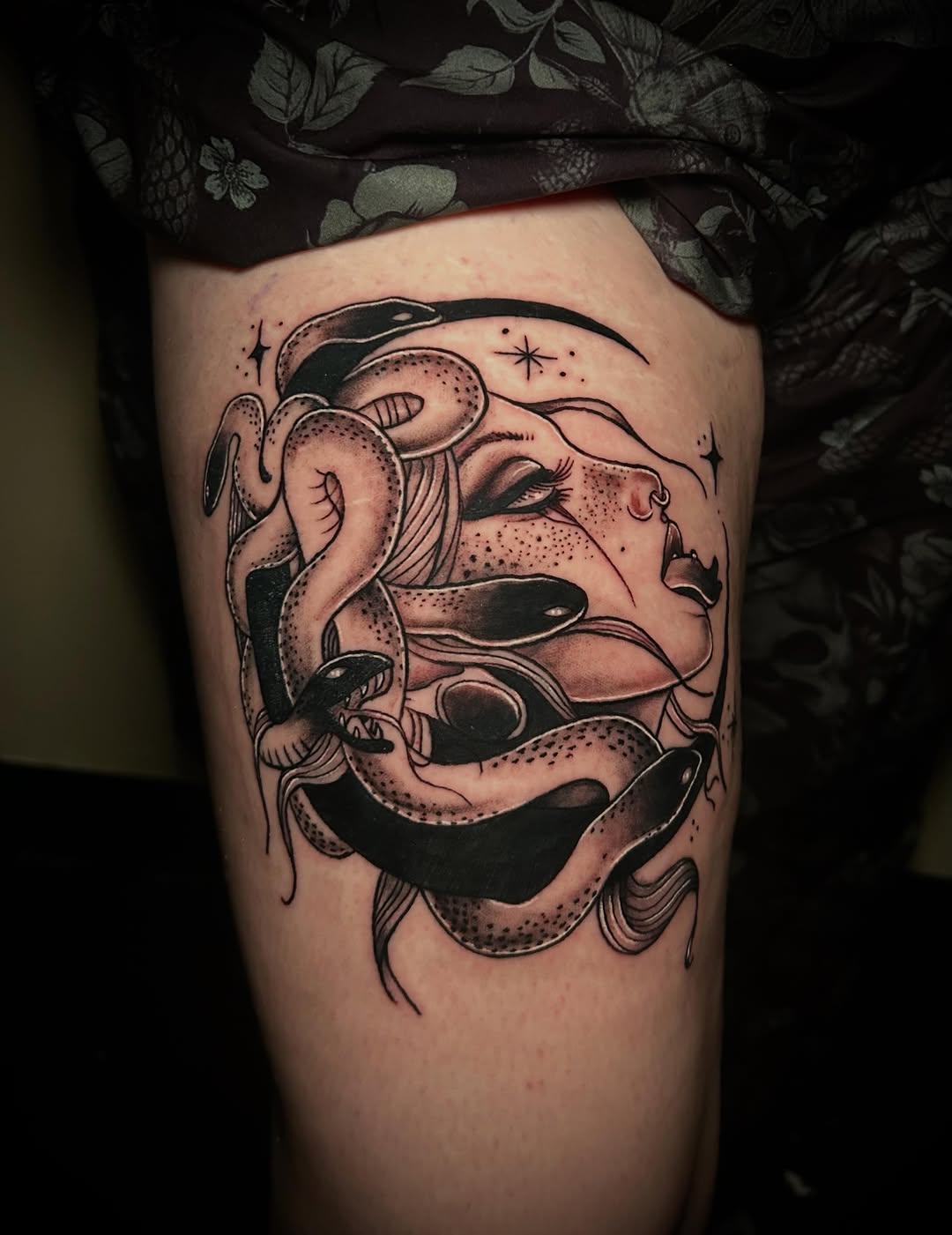 Tattoo by @amry.tattoos — black_and_grey, dark_realism