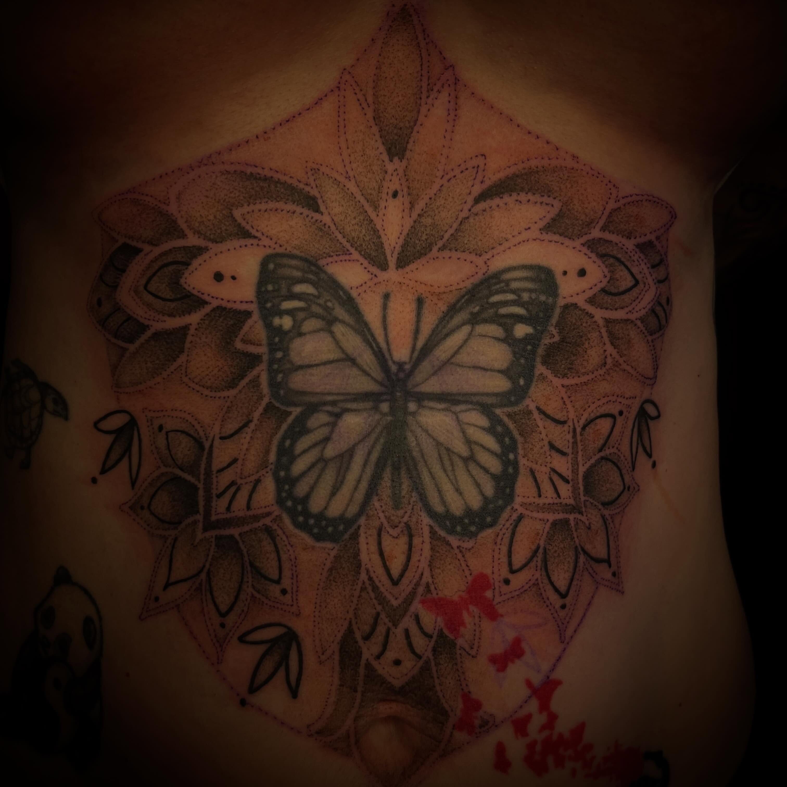 Tattoo by @leah.g.tattoos — dotwork, realism