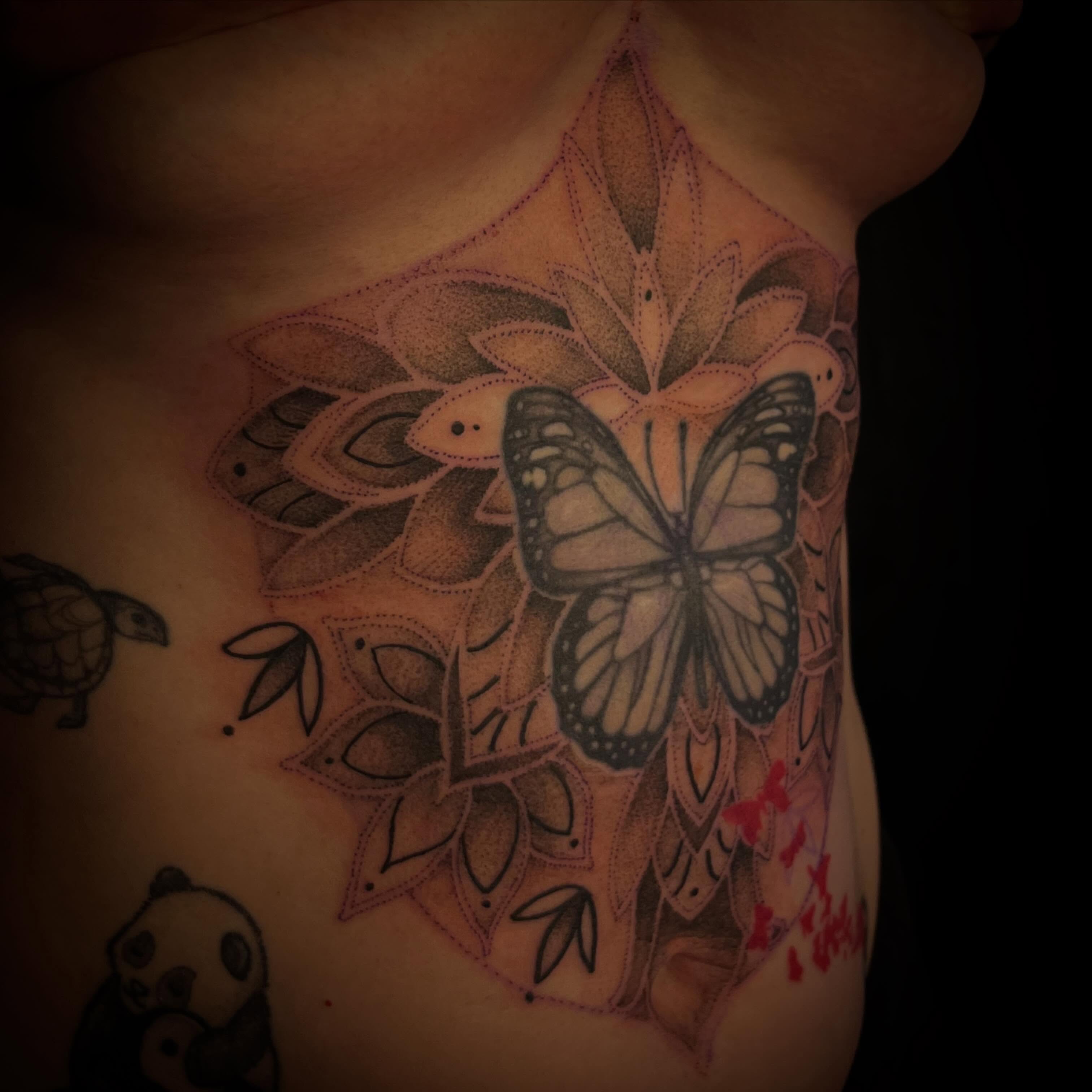 Tattoo by @leah.g.tattoos — dotwork, realism