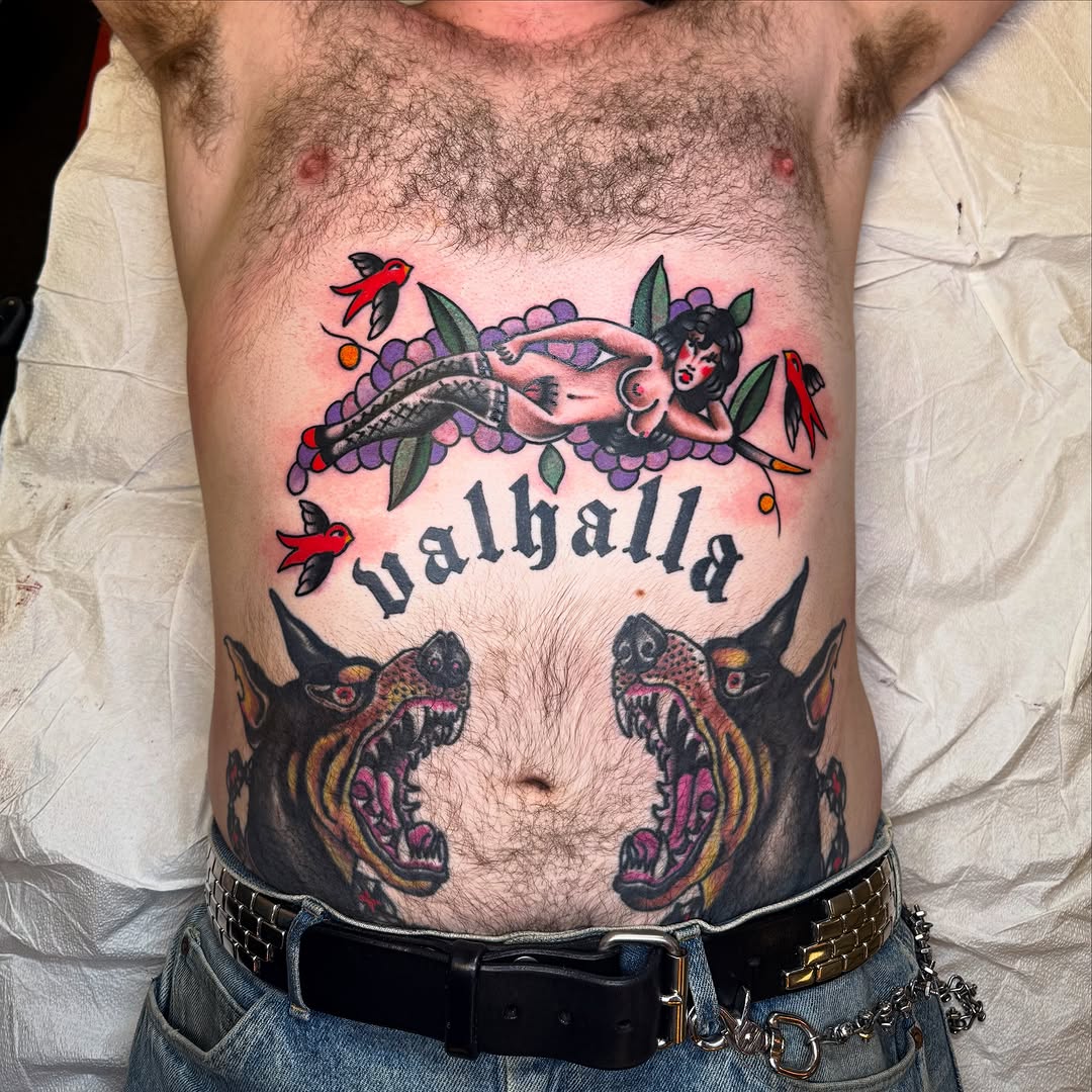 Tattoo by @colbybarrontattoo — american_traditional, lettering_script