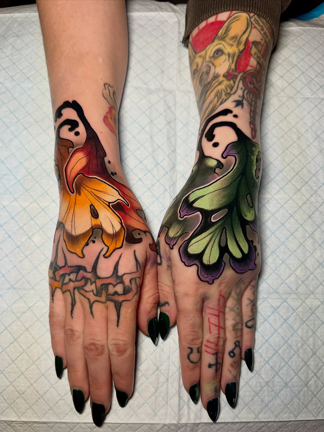 Tattoo by @neon.decay.tattoos — neo_traditional, blackwork