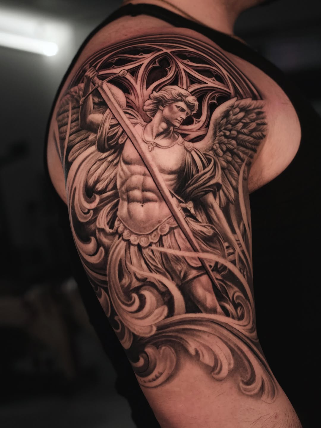 Tattoo by @reyolivarestattoos — realism, black_and_grey