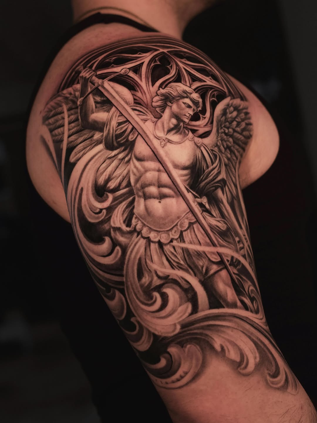 Tattoo by @reyolivarestattoos — realism, black_and_grey