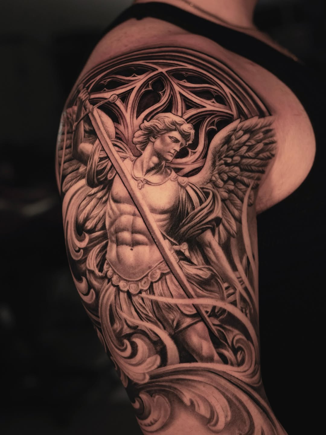 Tattoo by @reyolivarestattoos — realism, black_and_grey