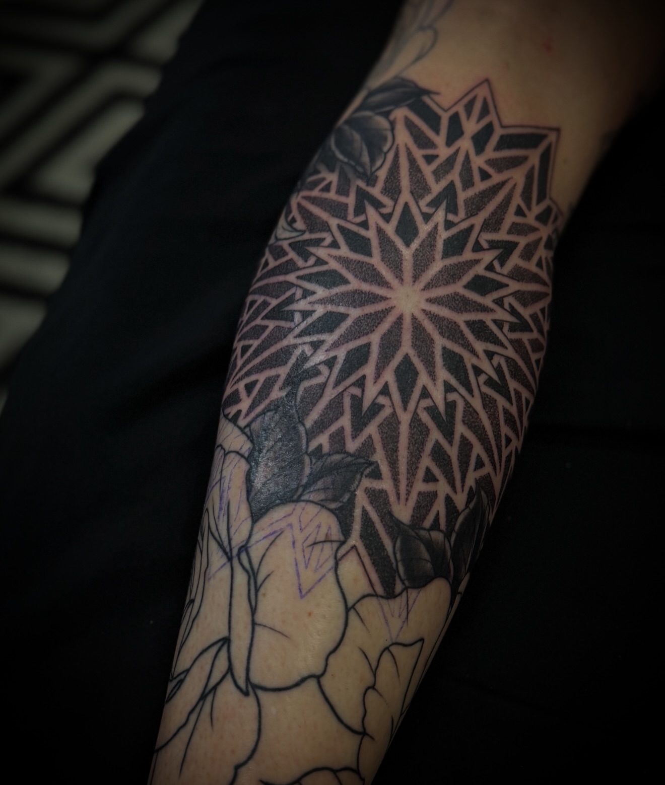 Tattoo by @rikkybobbytattoo — geometric