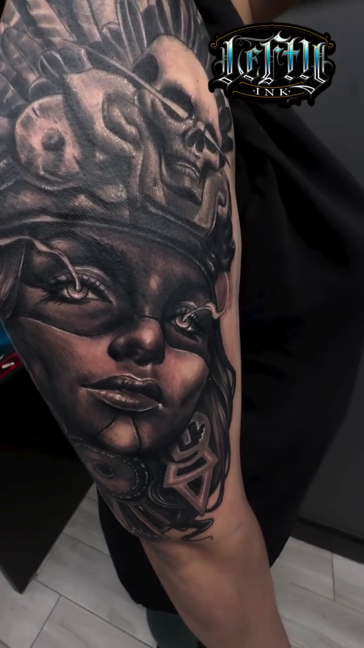 Tattoo by @ink_m4gic12 — dark_realism, black_and_grey