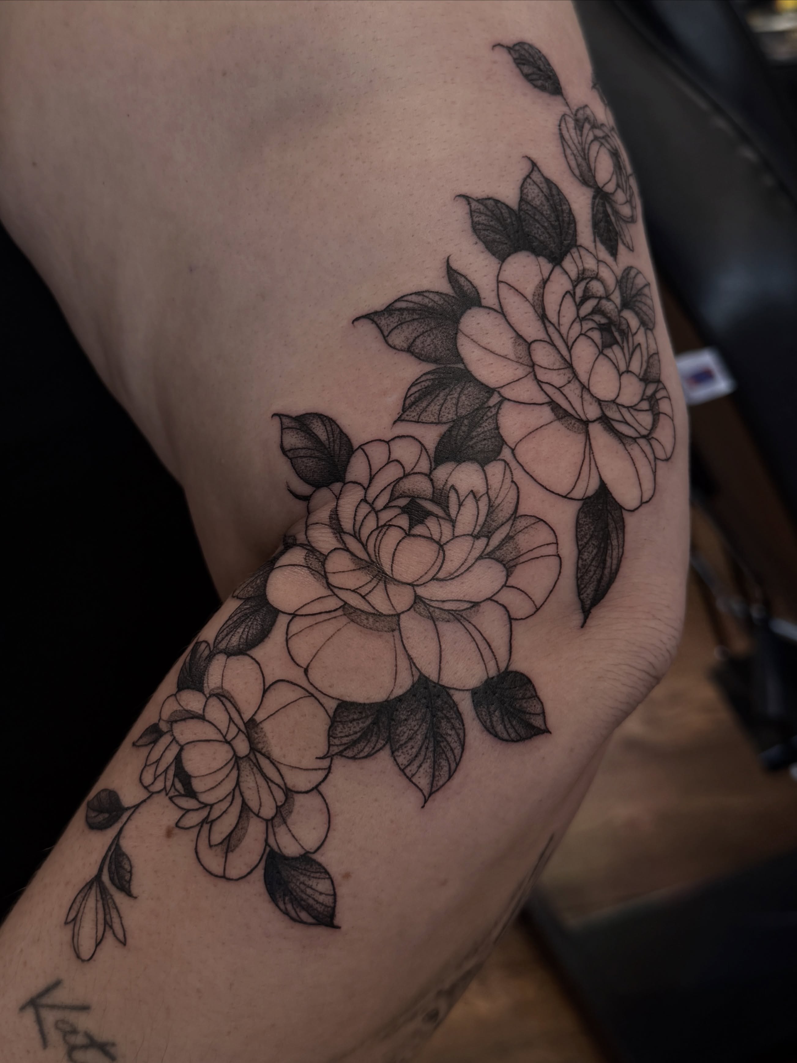 Tattoo by @wolfhazel β black_and_grey
