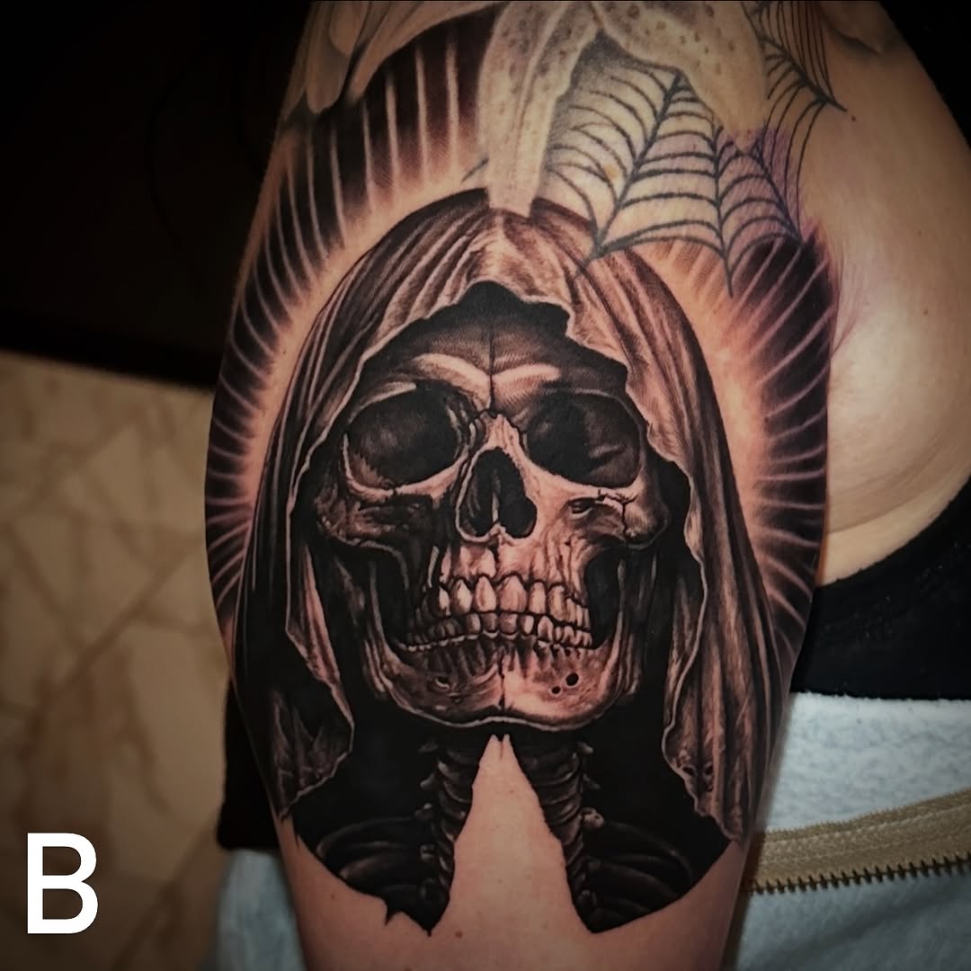 Tattoo by @chrisjansenofficial — realism, dark_realism