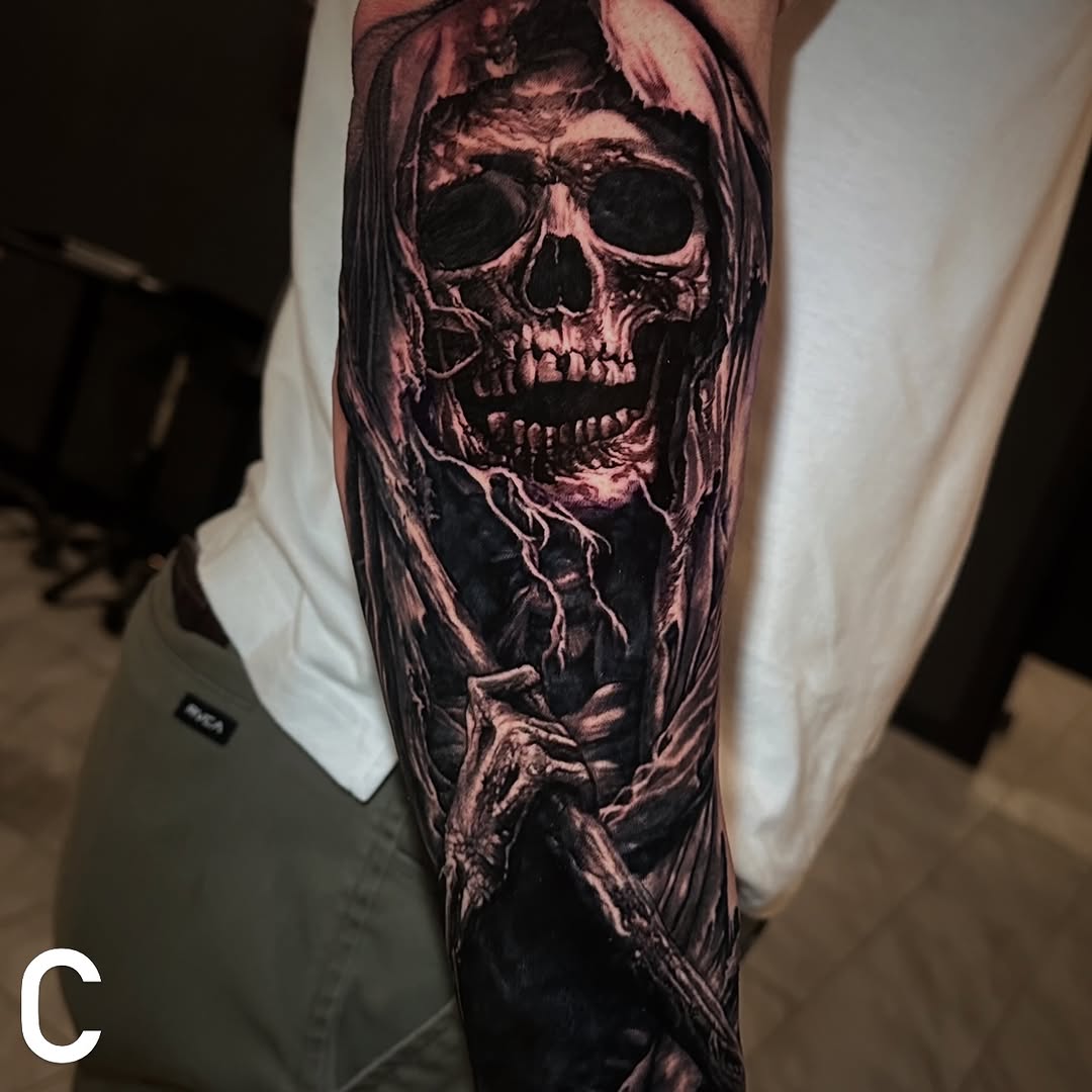 Tattoo by @chrisjansenofficial — realism, dark_realism