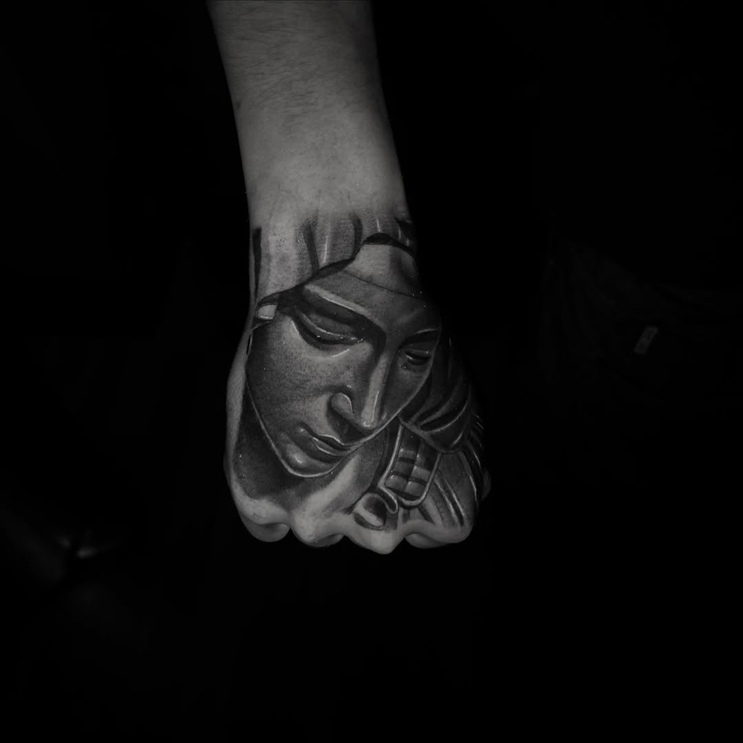Tattoo by @acruz_707 — realism, black_and_grey