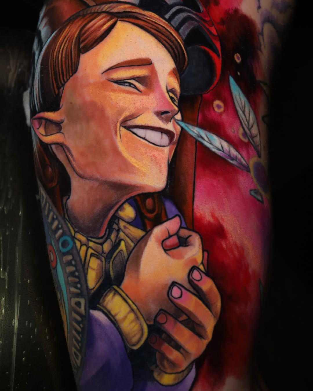 Tattoo by @gabrielvtattoos — new_school, anime