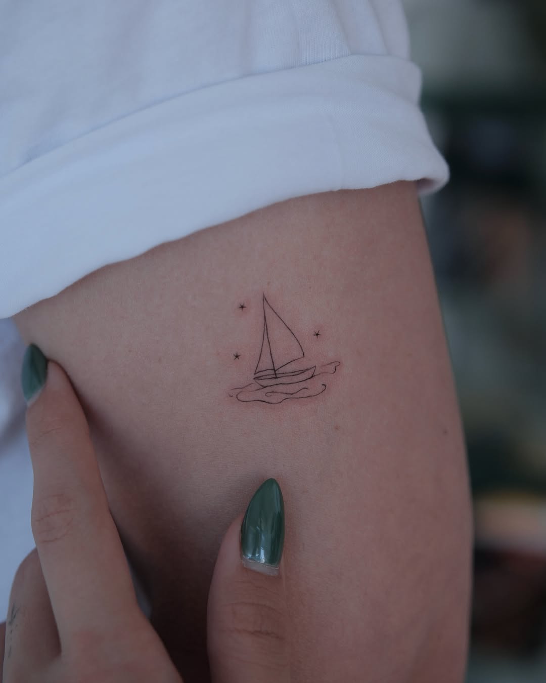 Tattoo by @goksu_ink — minimalist