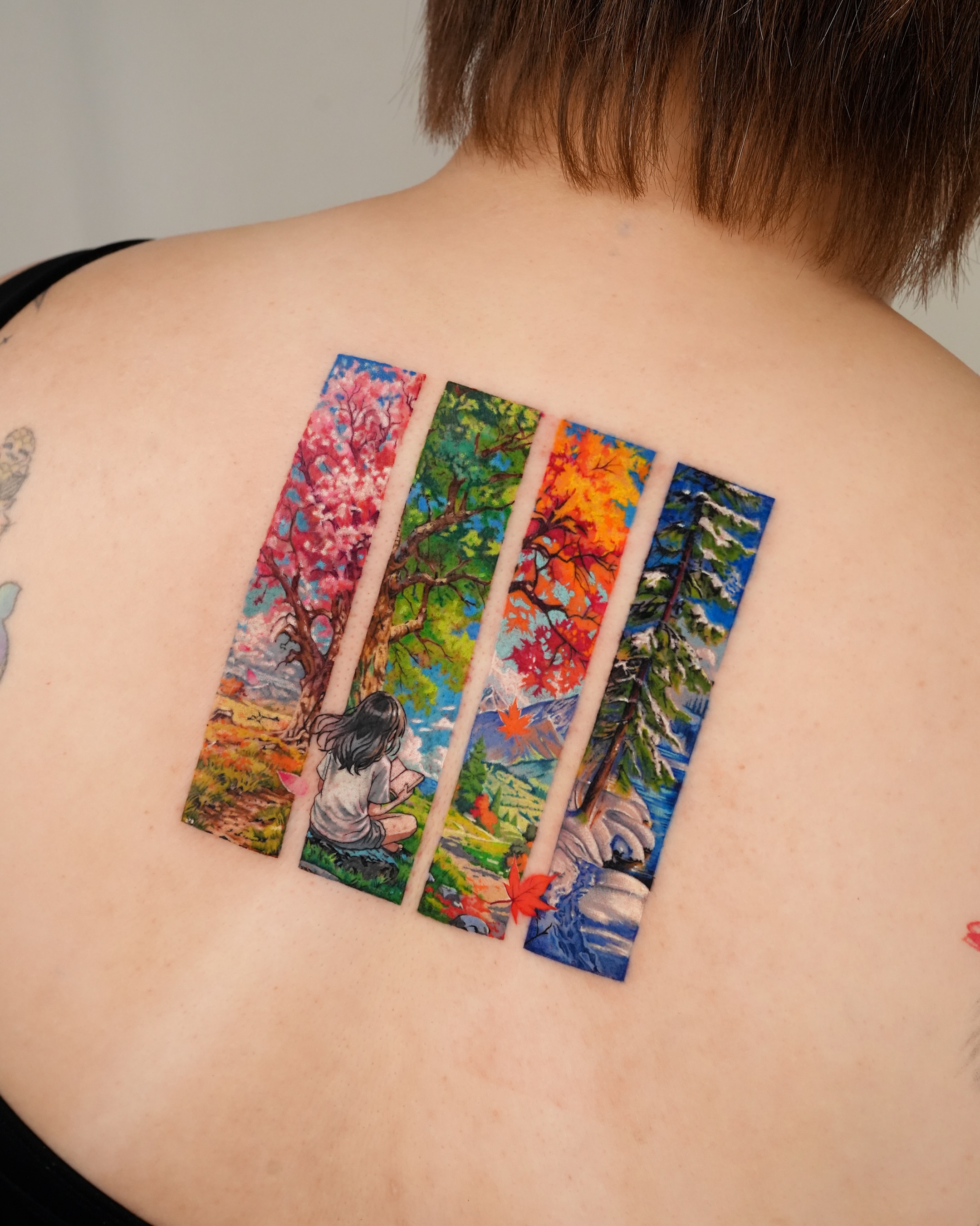 Tattoo by @tattooist_yun — dotwork, realism