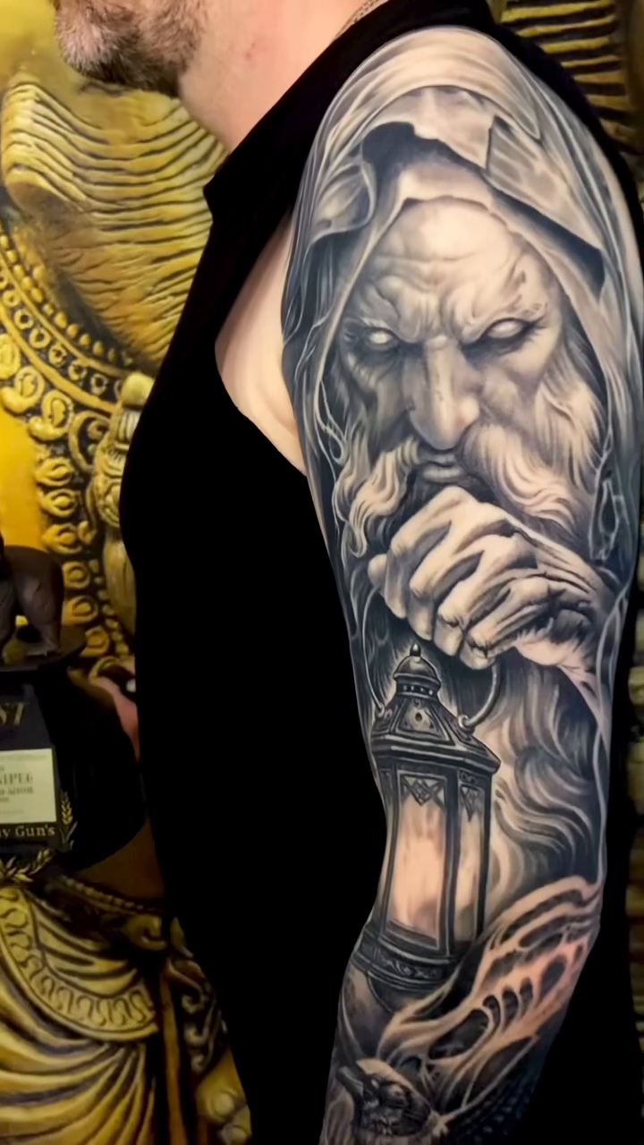 Tattoo by @davenazgul β realism, black_and_grey