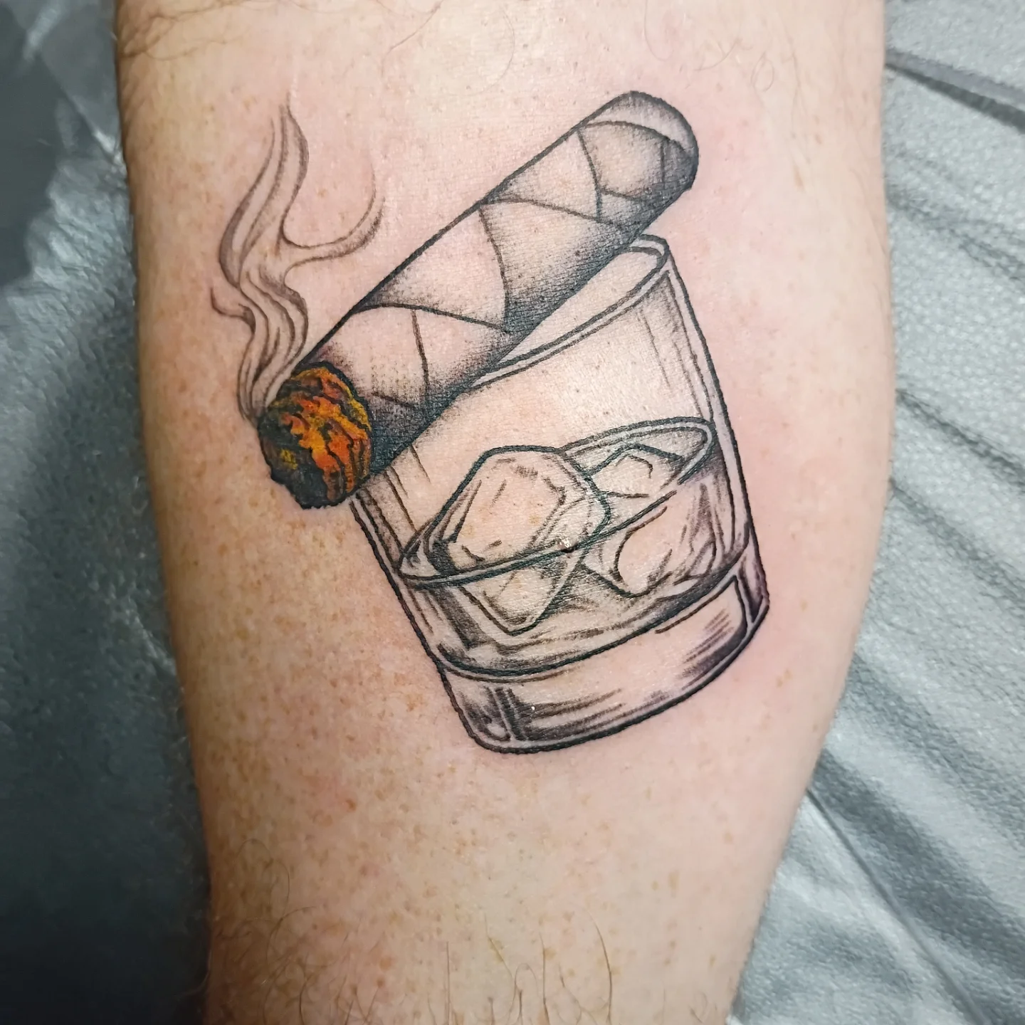 Tattoo by @mamabirdstattoos.piercings — black_and_grey