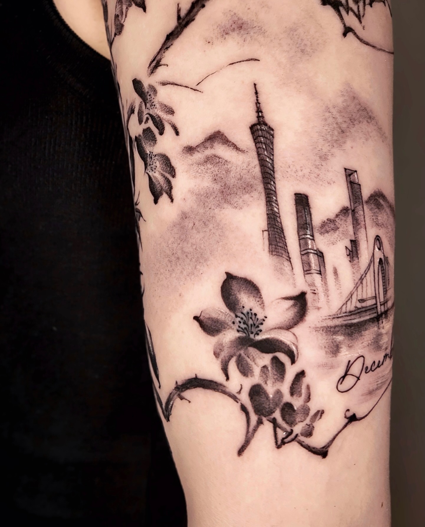 Tattoo by @junsinkmontreal — black_and_grey, realism