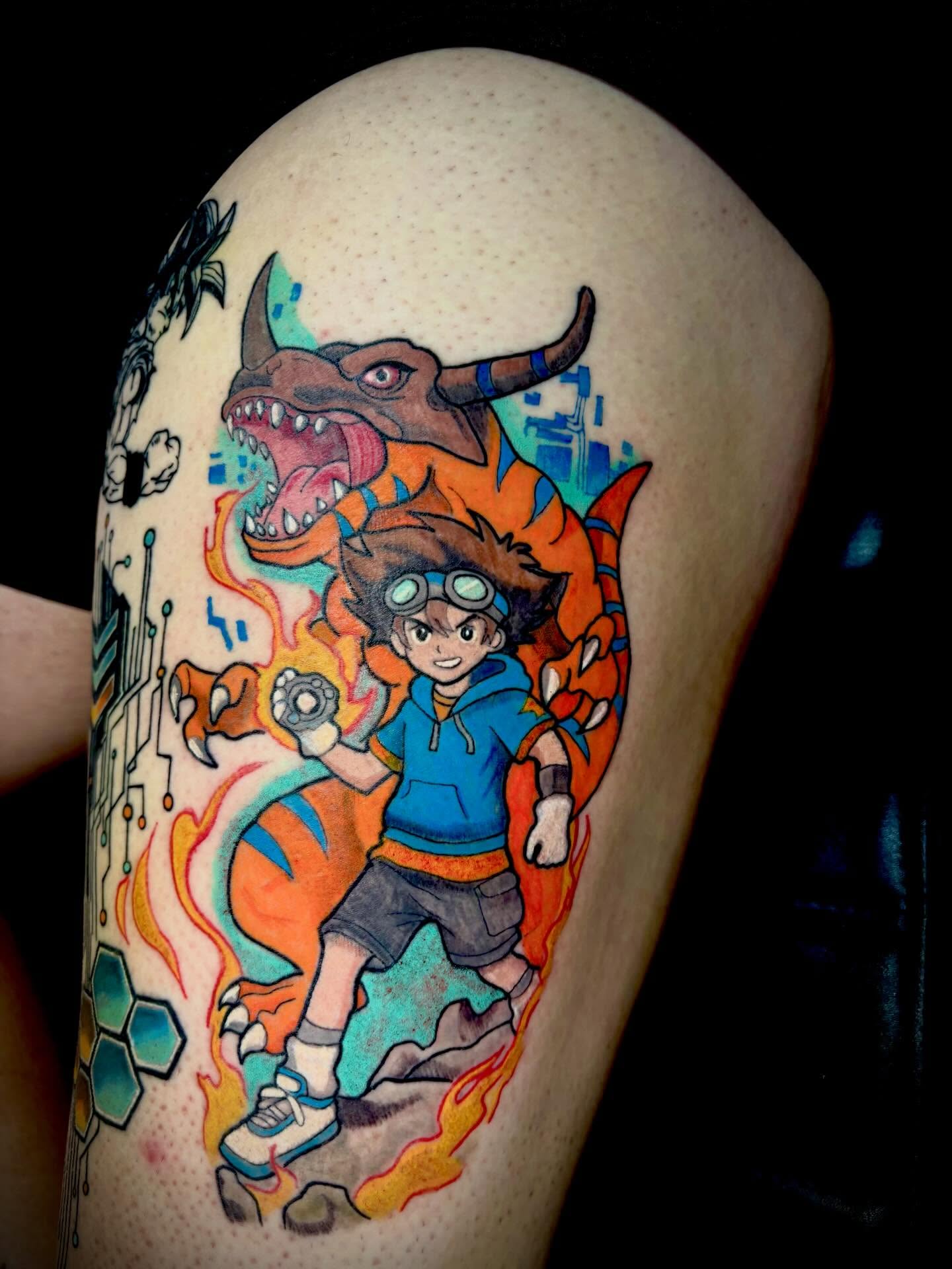 Tattoo by @inkcrediblenerd — anime