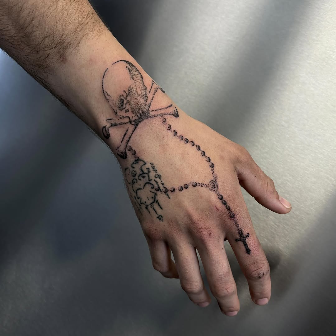 Tattoo by @siilvester — dotwork, black_and_grey