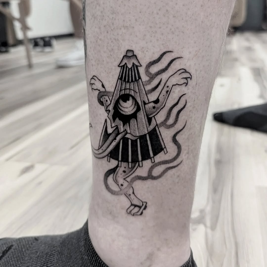 Tattoo by @darkdaystattoos — black_and_grey, chicano