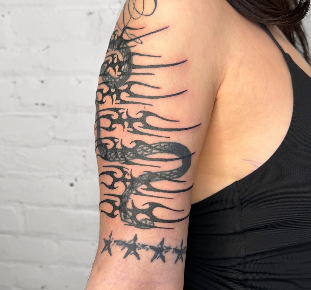 Tattoo by @kathrills — american_traditional, black_and_grey