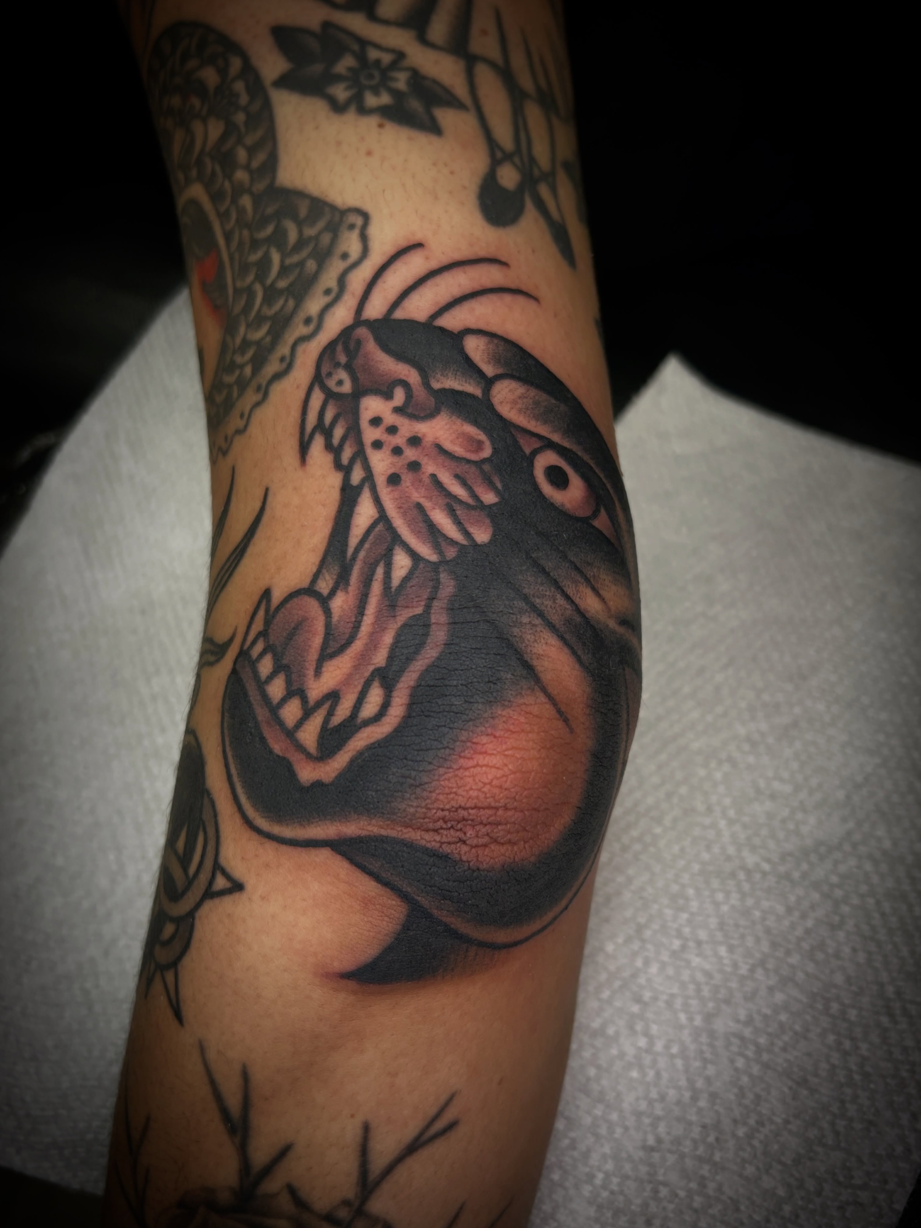 Tattoo by @ericcaudilltattoo — american_traditional, black_and_grey
