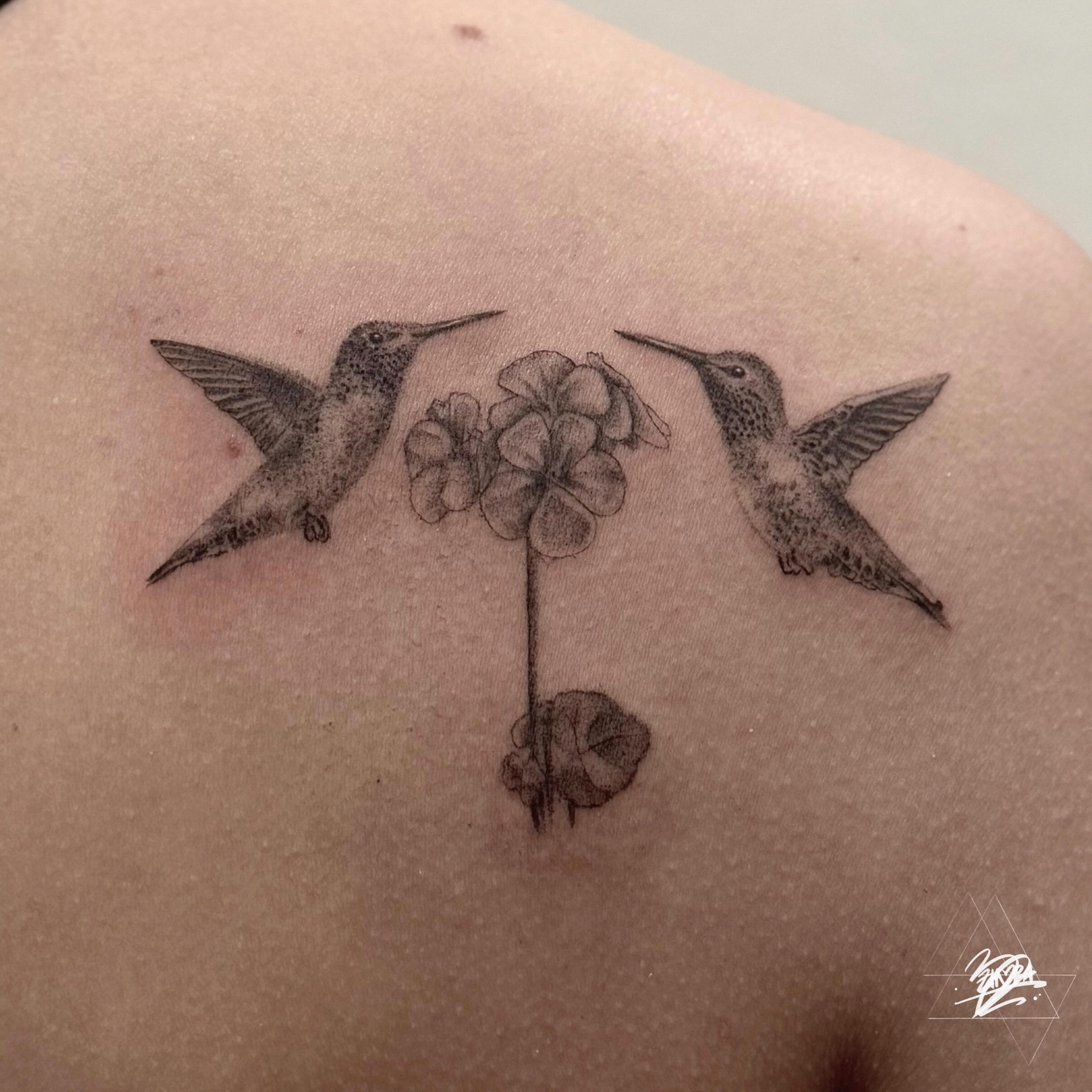 Tattoo by @zhoradevi — dotwork, realism