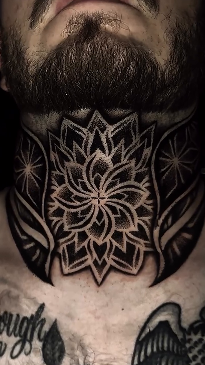 Mandala geometric tattoo by Steve
