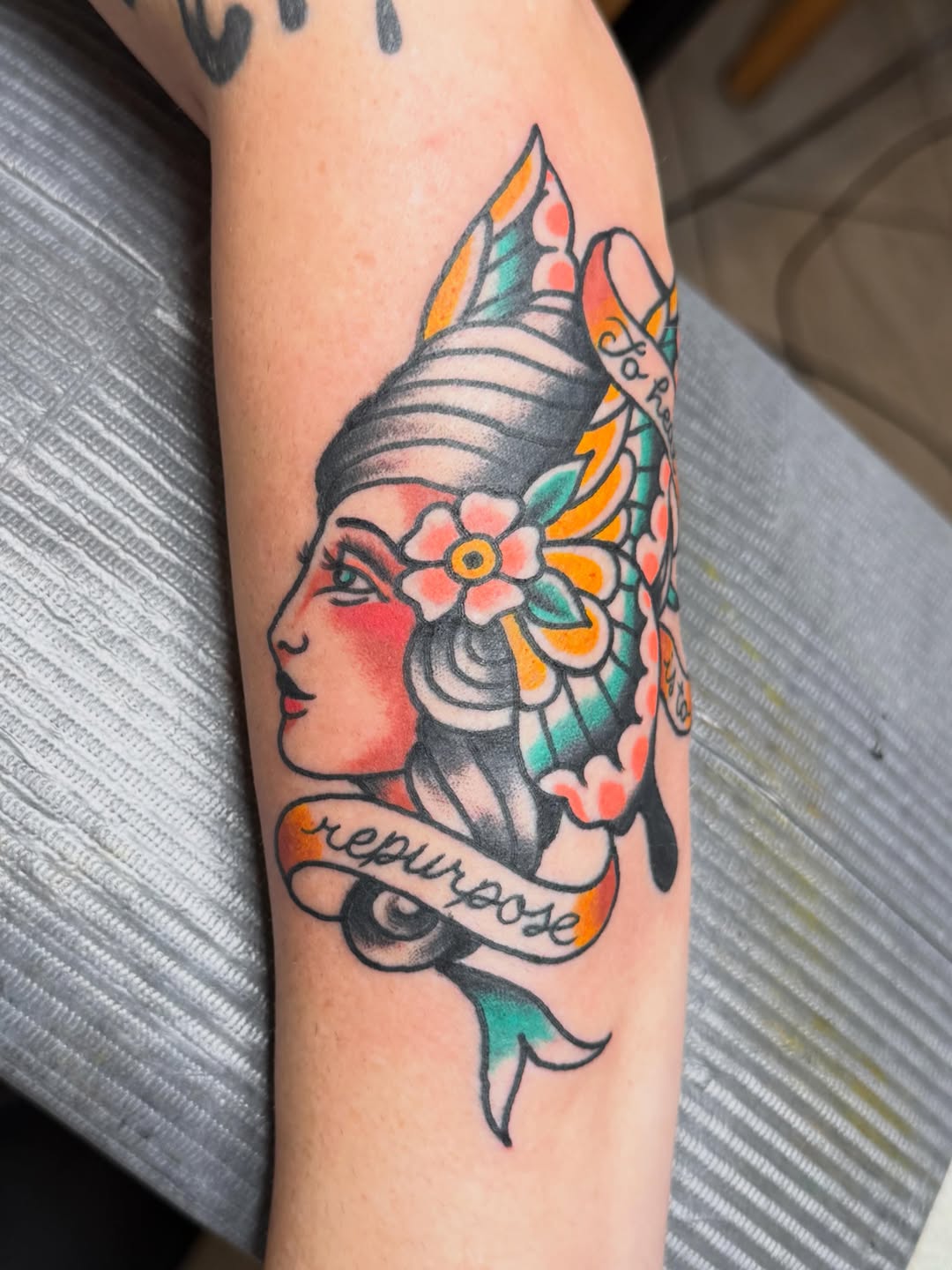 Tattoo by @bgctattoo — american_traditional, lettering_script